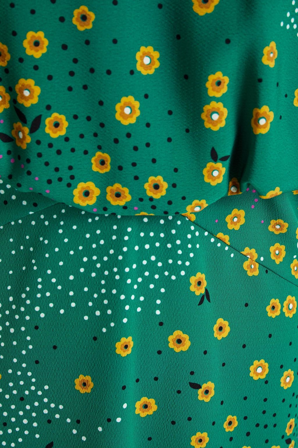 REDVALENTINO Tie-back printed crepe midi dress