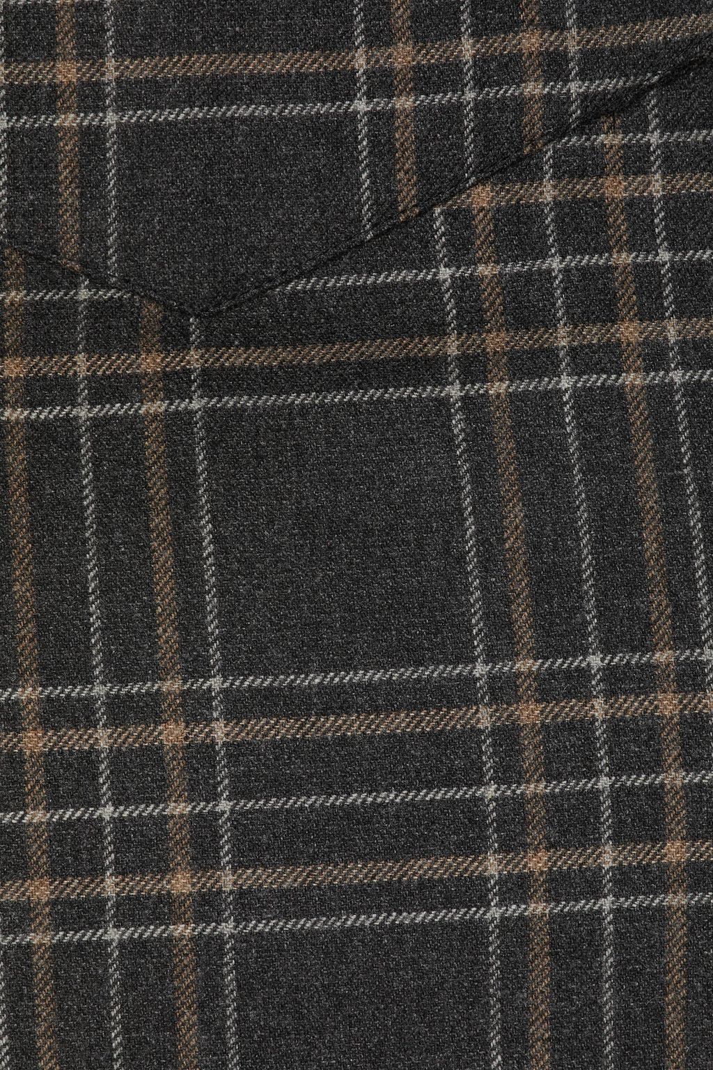 REDVALENTINO Checked tweed midi skirt