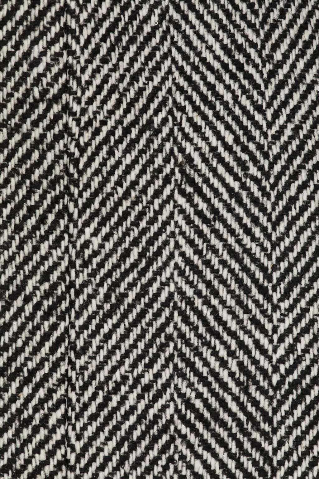 REDVALENTINO Herringbone tweed midi skirt