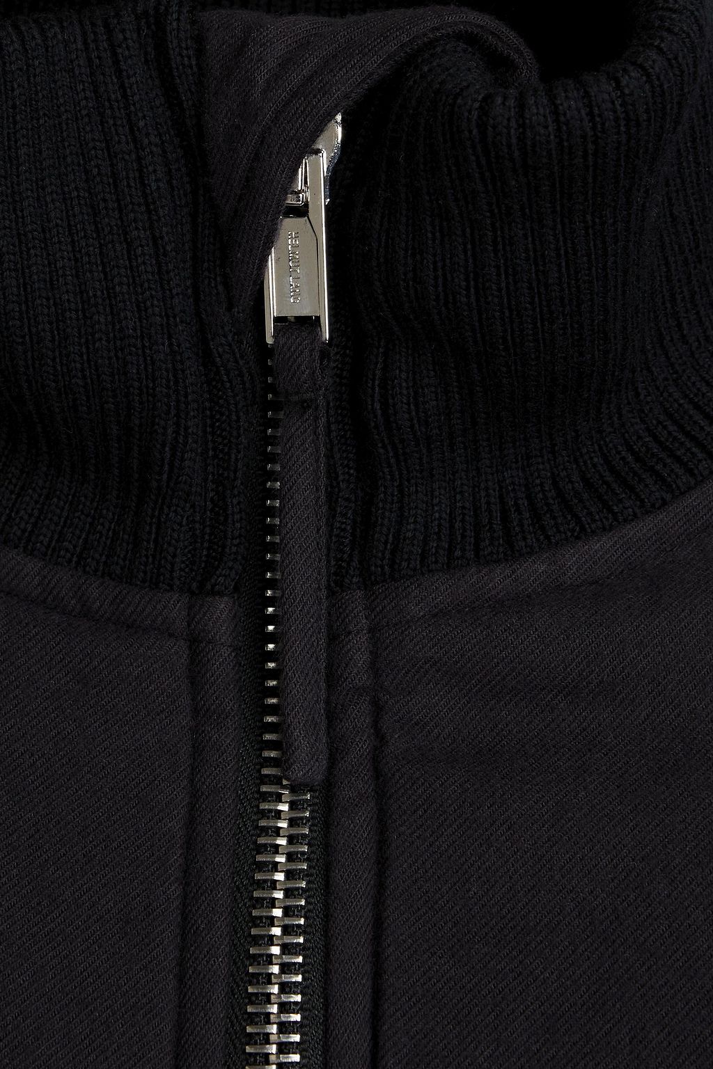 HELMUT LANG Buckle-detailed cotton-twill bomber jacket