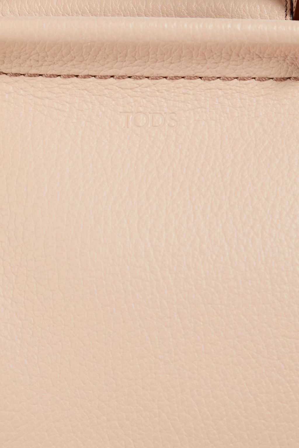 TOD'S Studded pebbled-leather tote