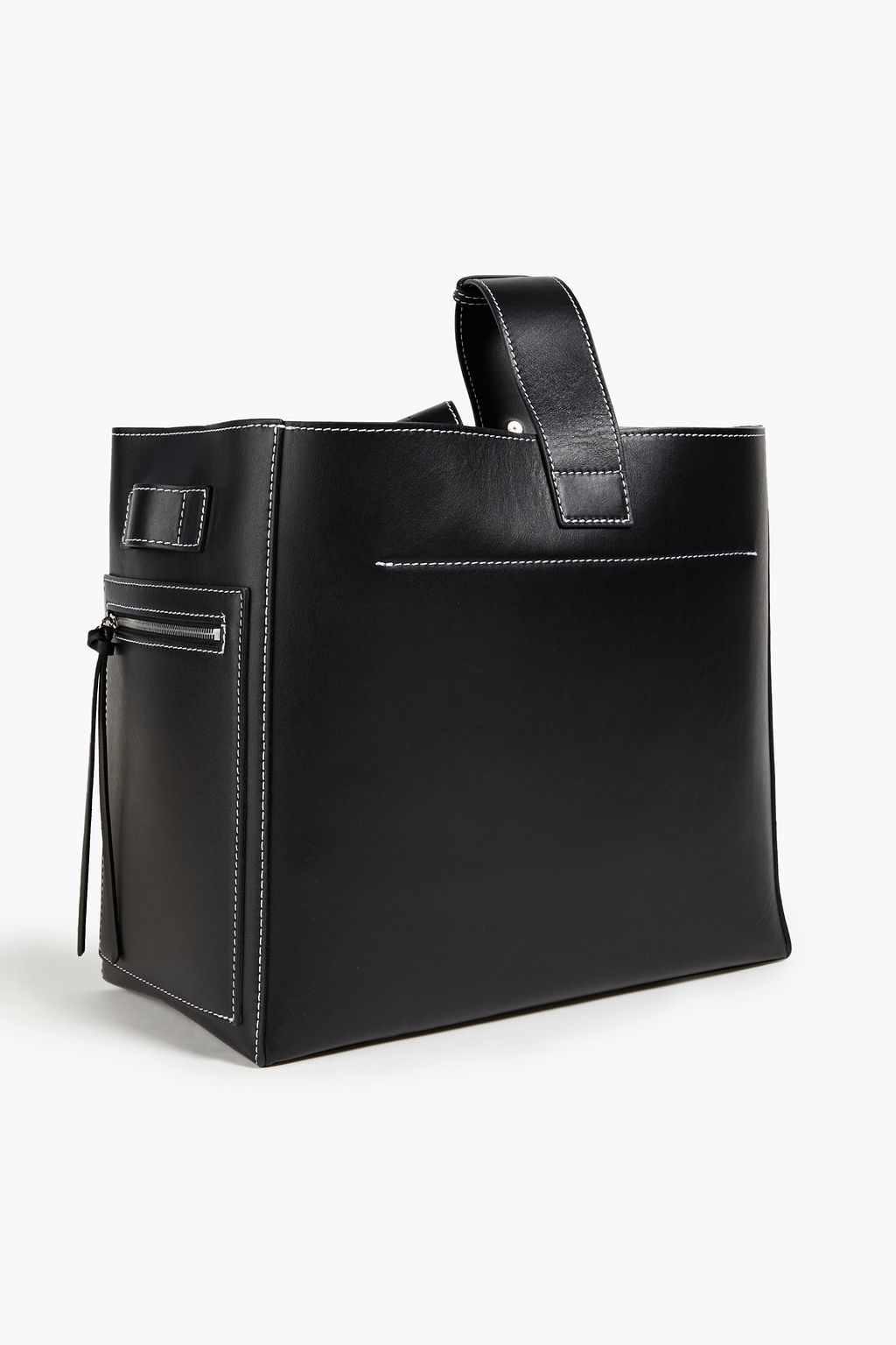 GANNI Embellished leather bucket bag