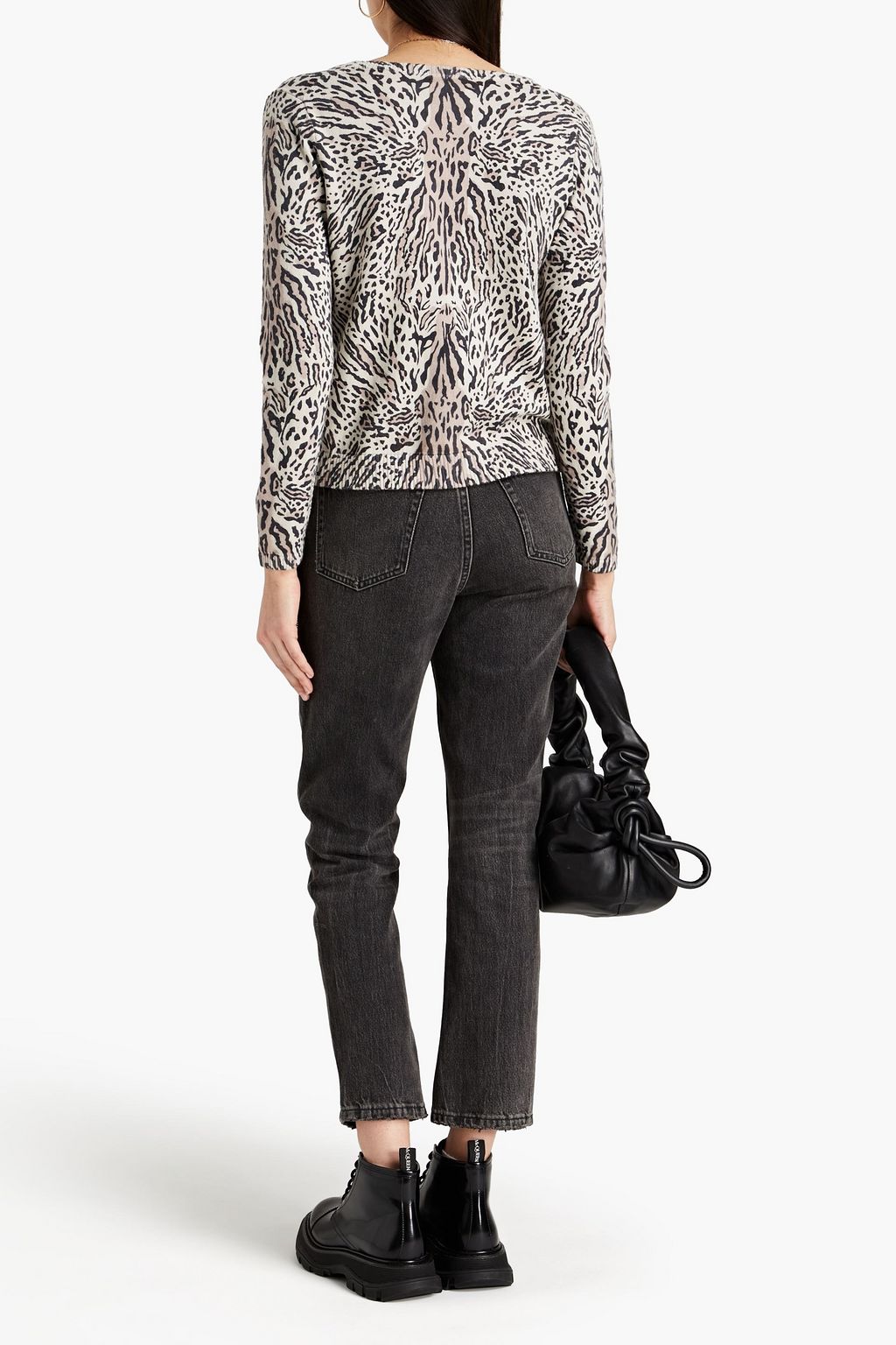 ATM ANTHONY THOMAS MELILLO Leopard-print cotton and cashmere-blend sweater