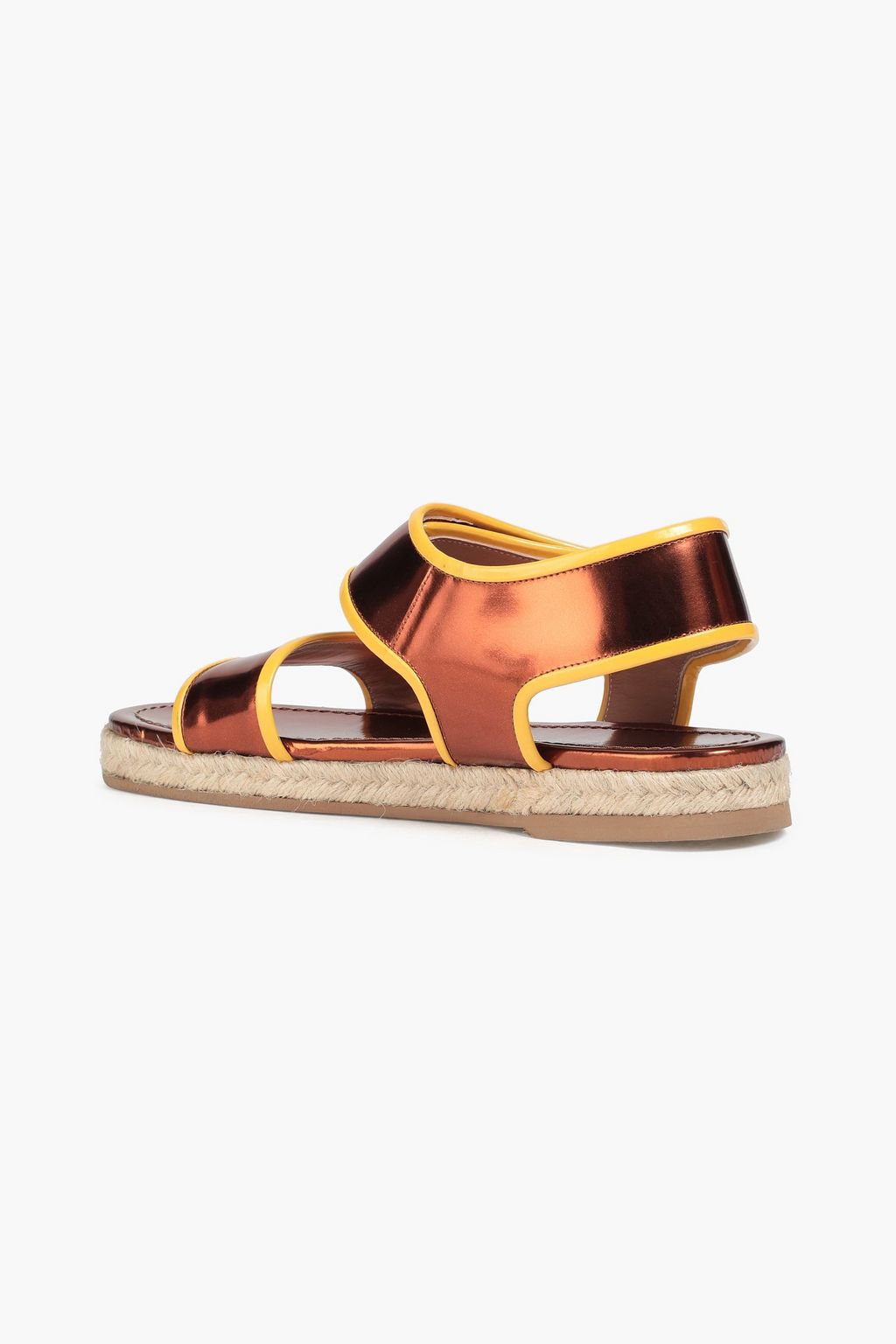 MARNI Metallic faux leather sandals