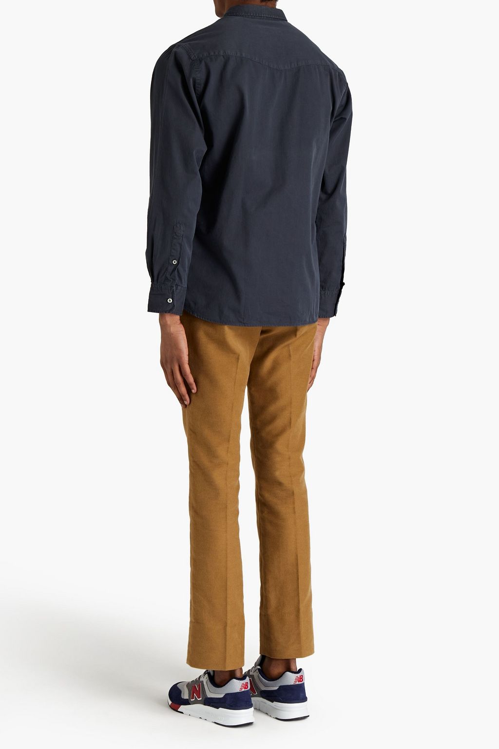 OFFICINE GÉNÉRALE Lipp faded cotton-twill shirt