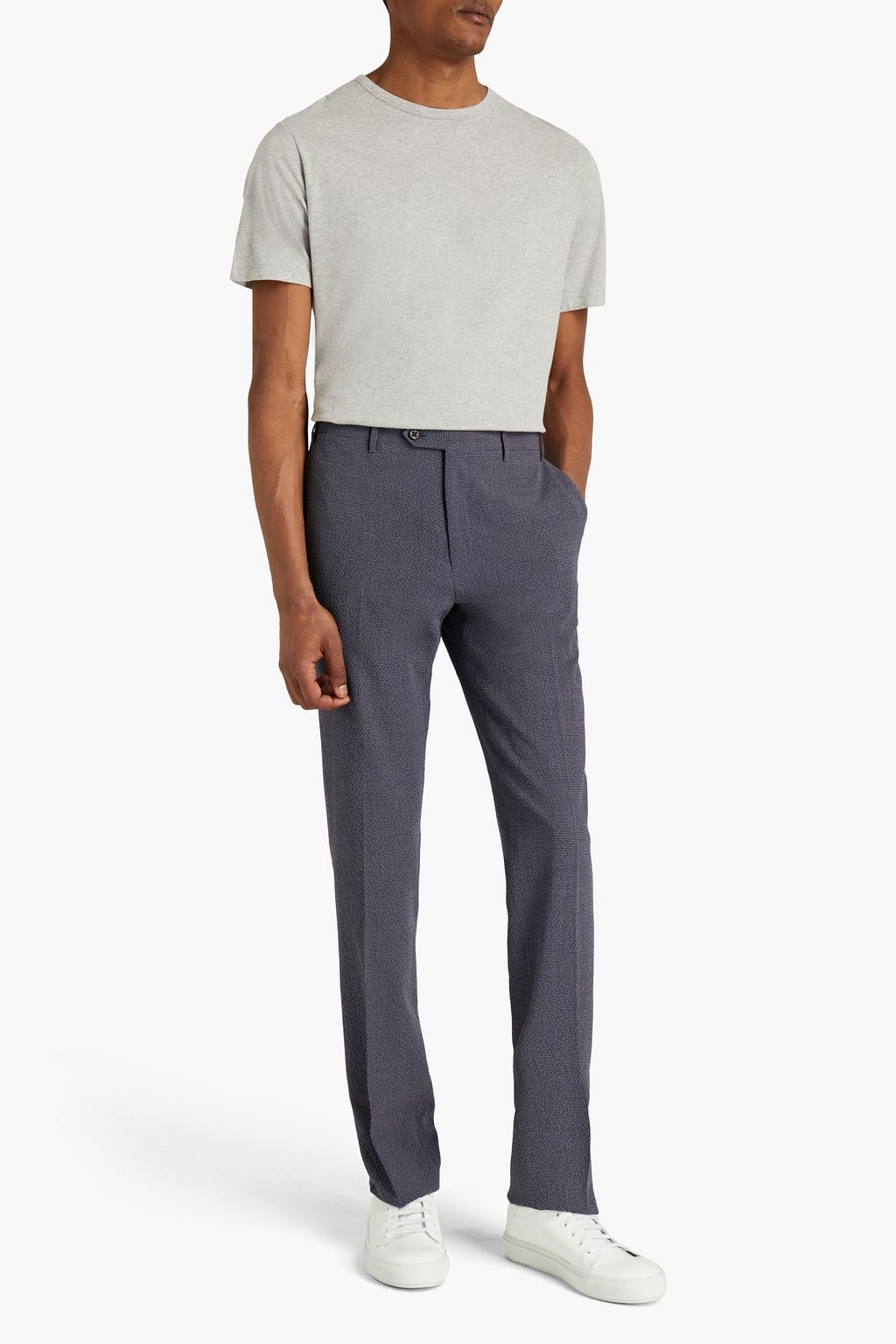OFFICINE GÉNÉRALE Mélange cotton-jersey T-shirt