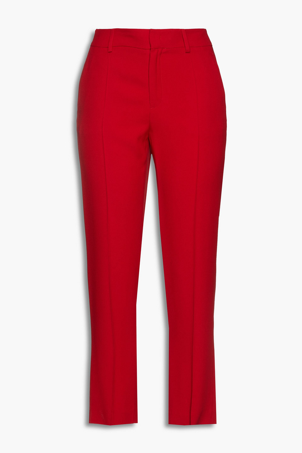 Redvalentino Woman Satin-crepe Straight-leg Pants Red Size 40