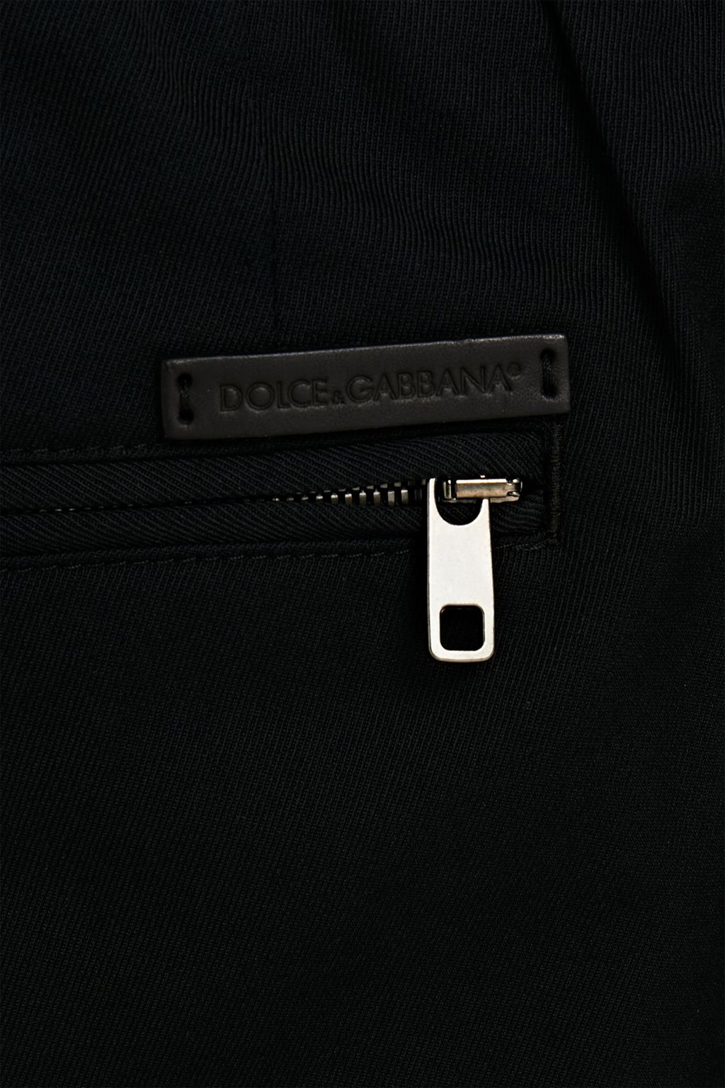 DOLCE&GABBANA Wool-blend twill pants