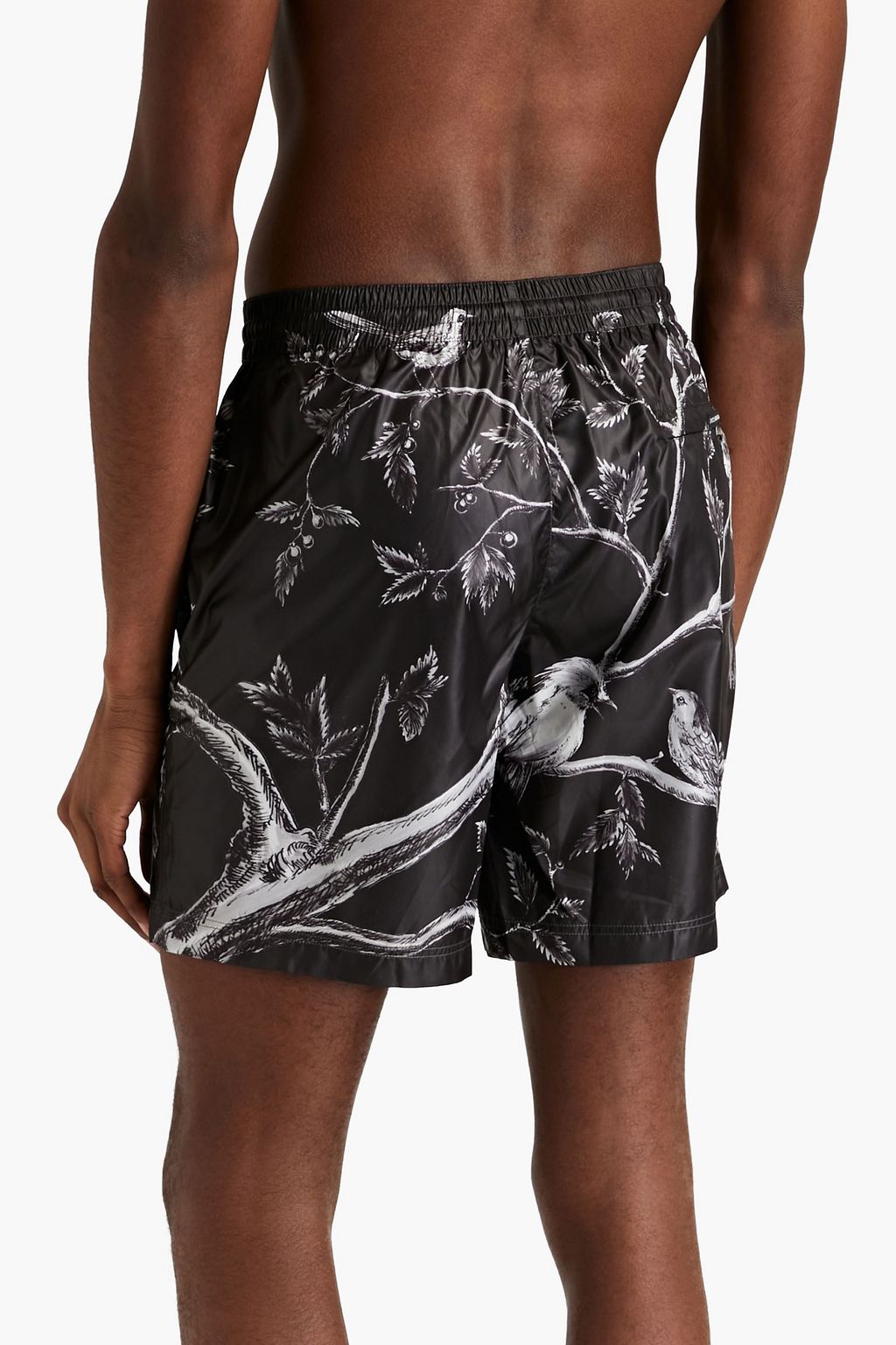 DOLCE&GABBANA BEACHWEAR Mid-length printed swim shorts