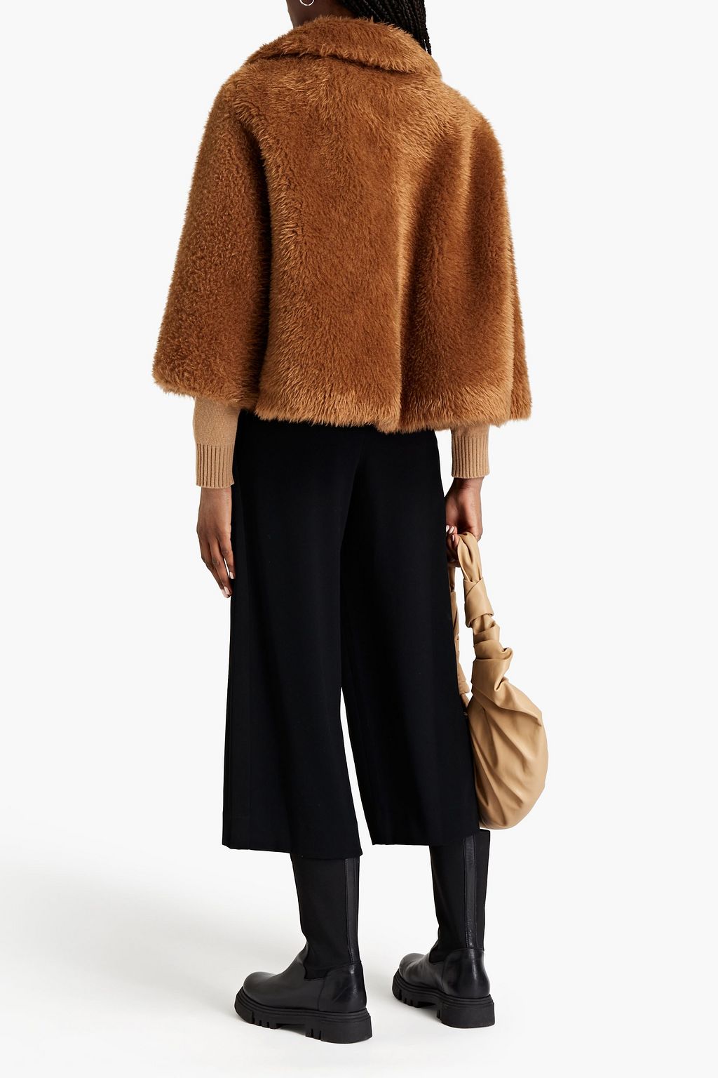 REDVALENTINO Oversized faux fur jacket
