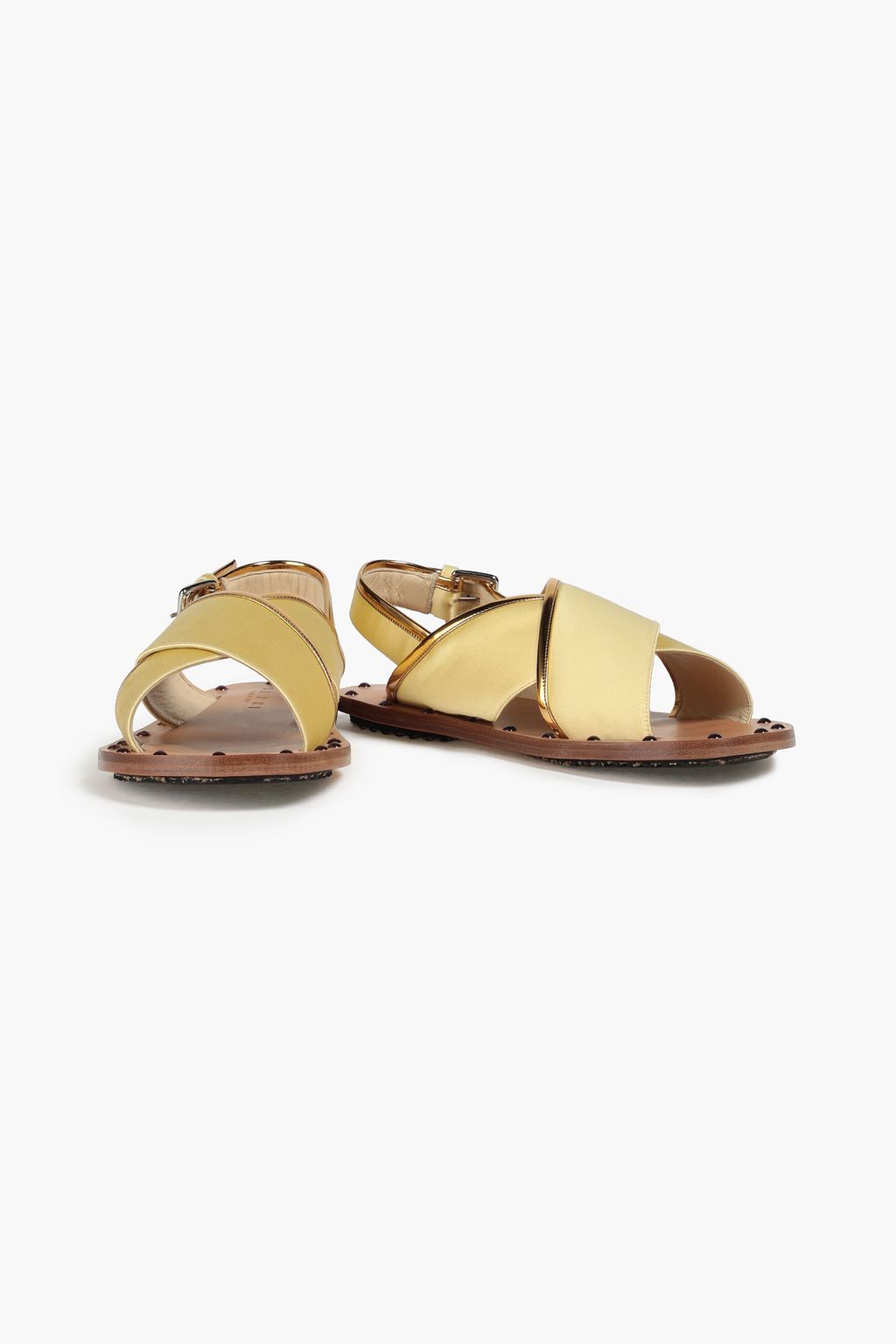 MARNI Studded satin sandals