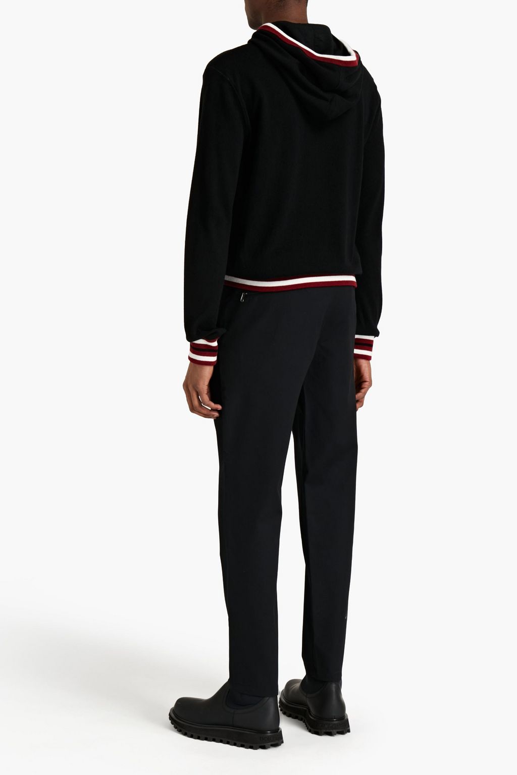 DOLCE&GABBANA Intarsia cashmere hoodie