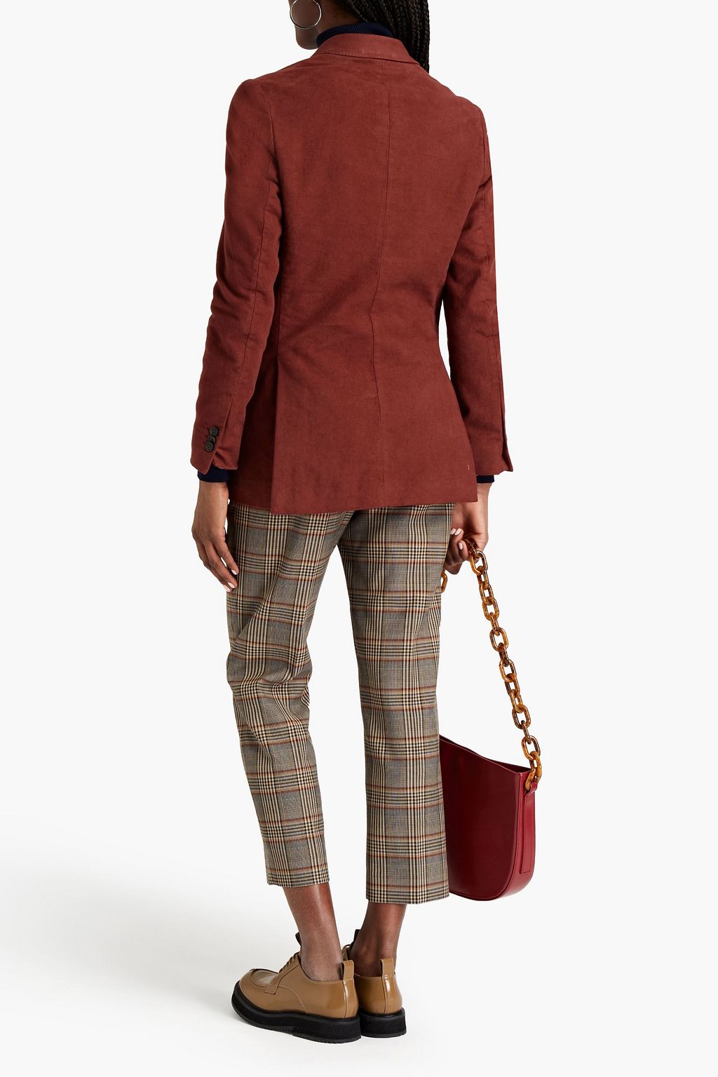OFFICINE GÉNÉRALE Manon double-breasted cotton-blend twill blazer