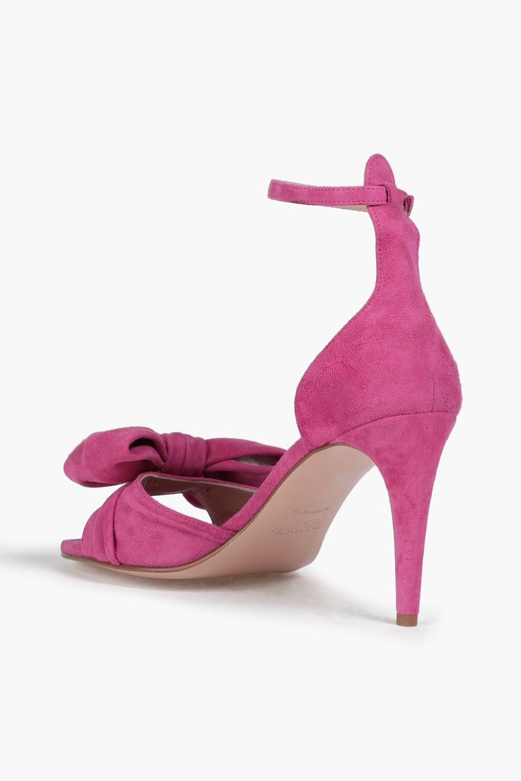 RED(V) Bow-detailed suede sandals