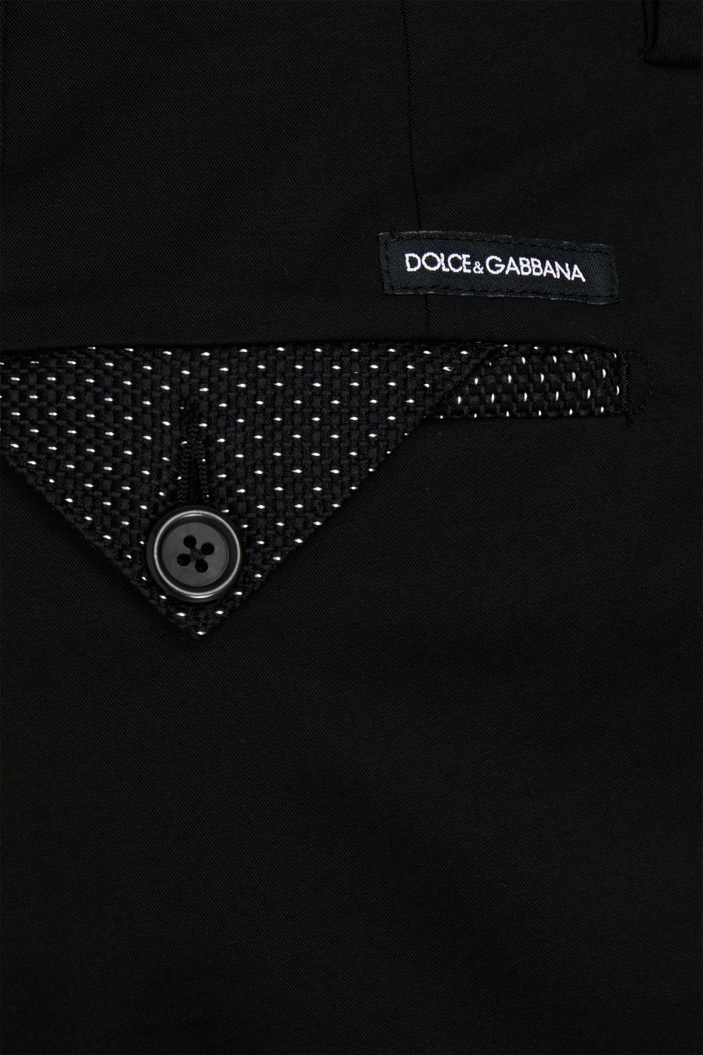 DOLCE&GABBANA Slim-fit cotton-blend twill pants