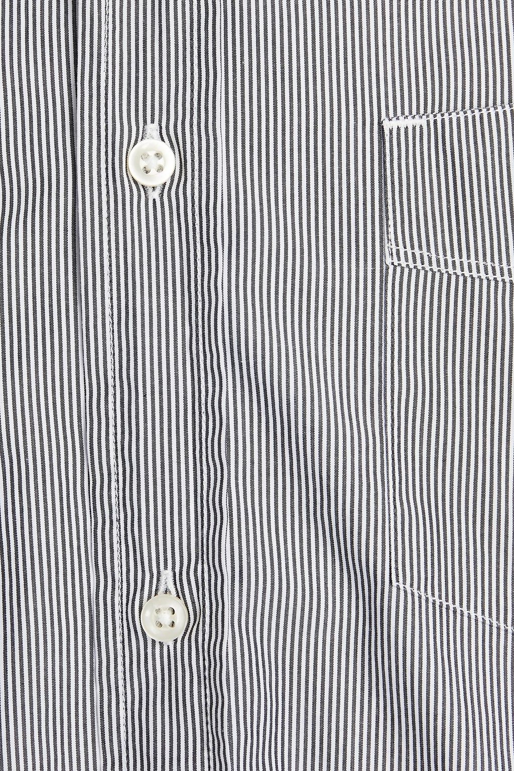 OFFICINE GÉNÉRALE Lipp striped cotton-poplin shirt