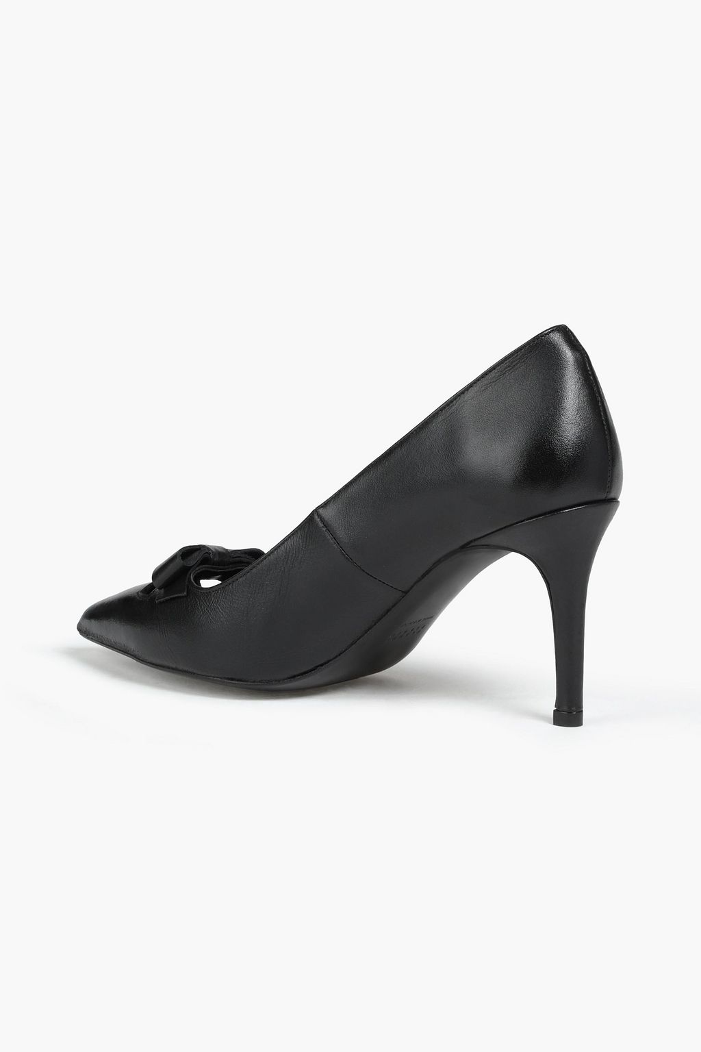 CLAUDIE PIERLOT Bow-embellished leather pumps