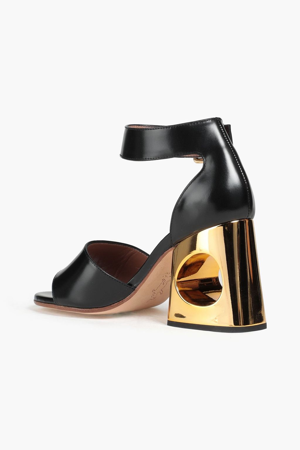 MARNI Glossed-leather sandals