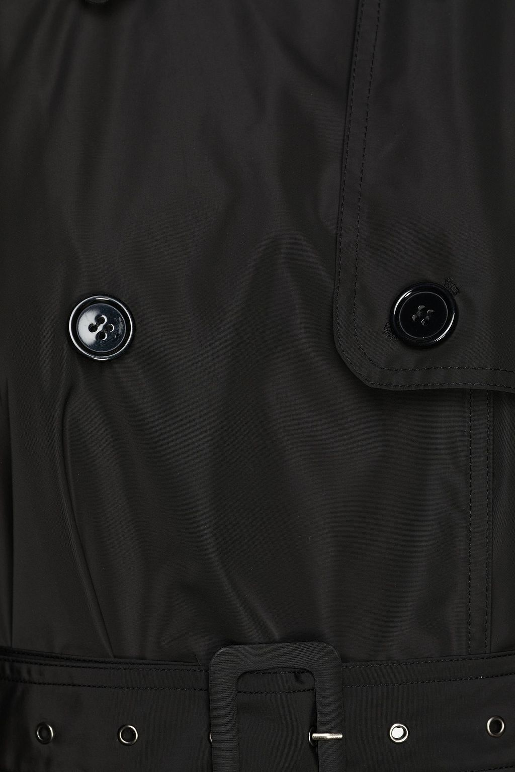 REDVALENTINO Pleated shell trench coat