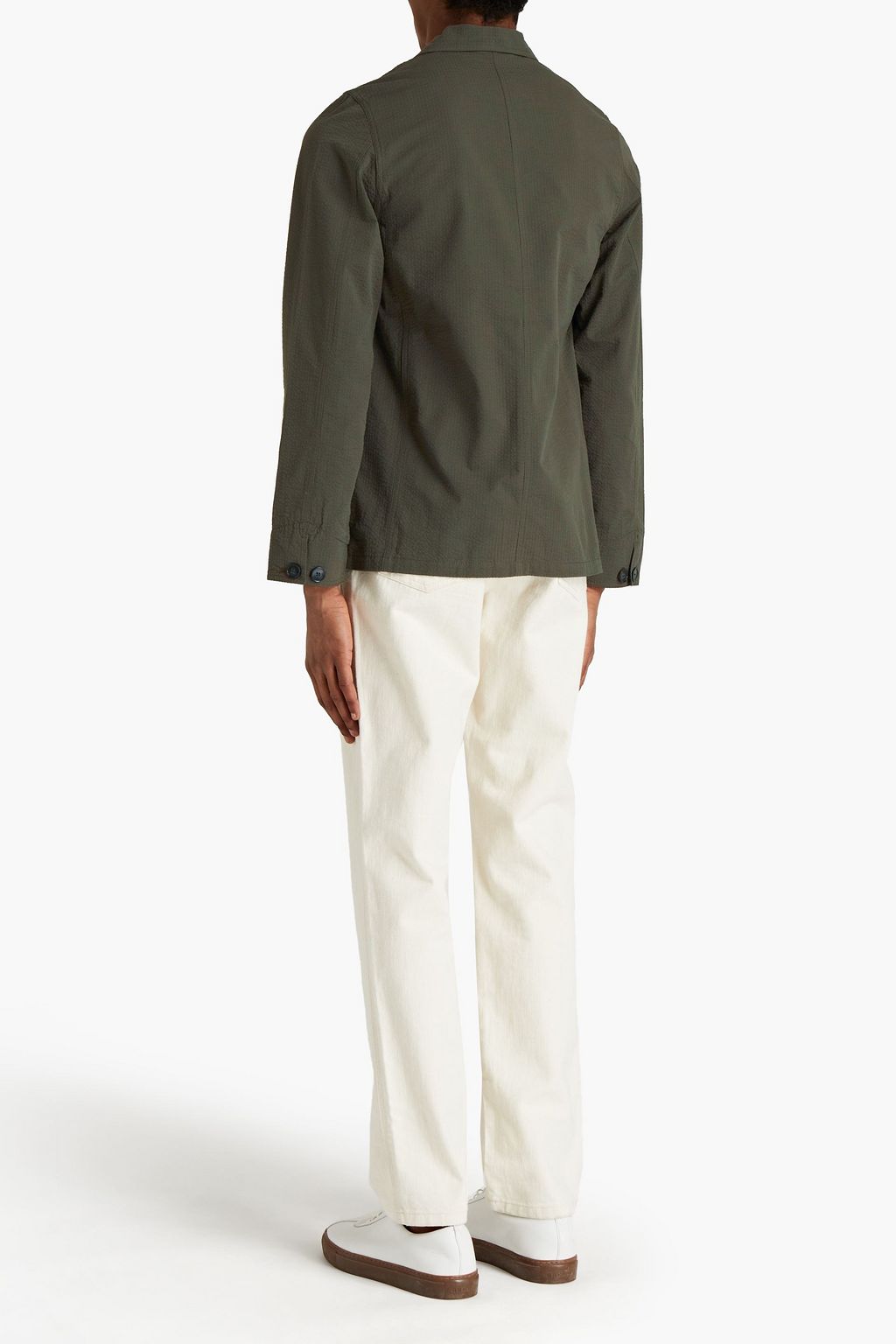 OFFICINE GÉNÉRALE 코튼 시어서커 재킷