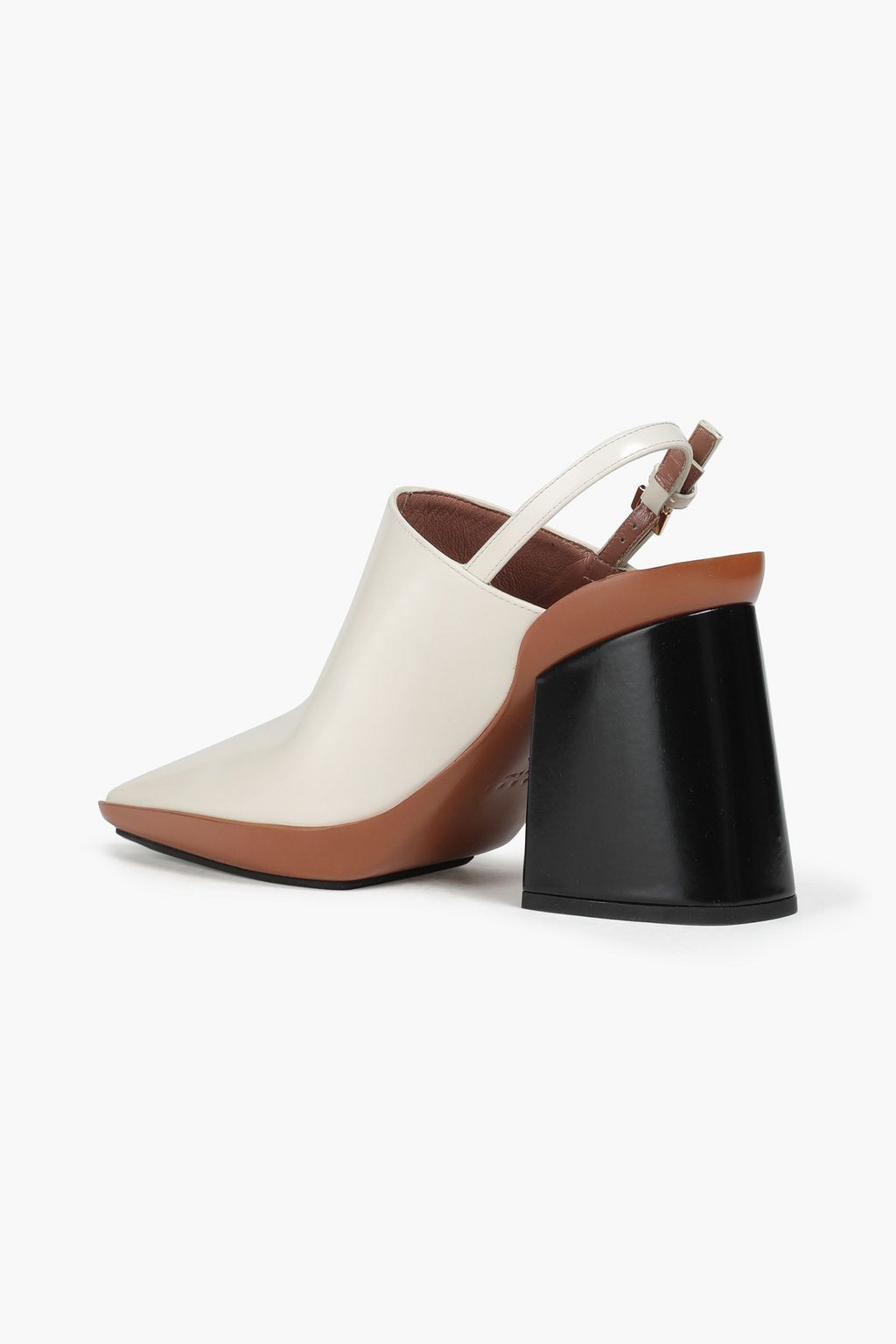 MARNI Leather slingback pumps