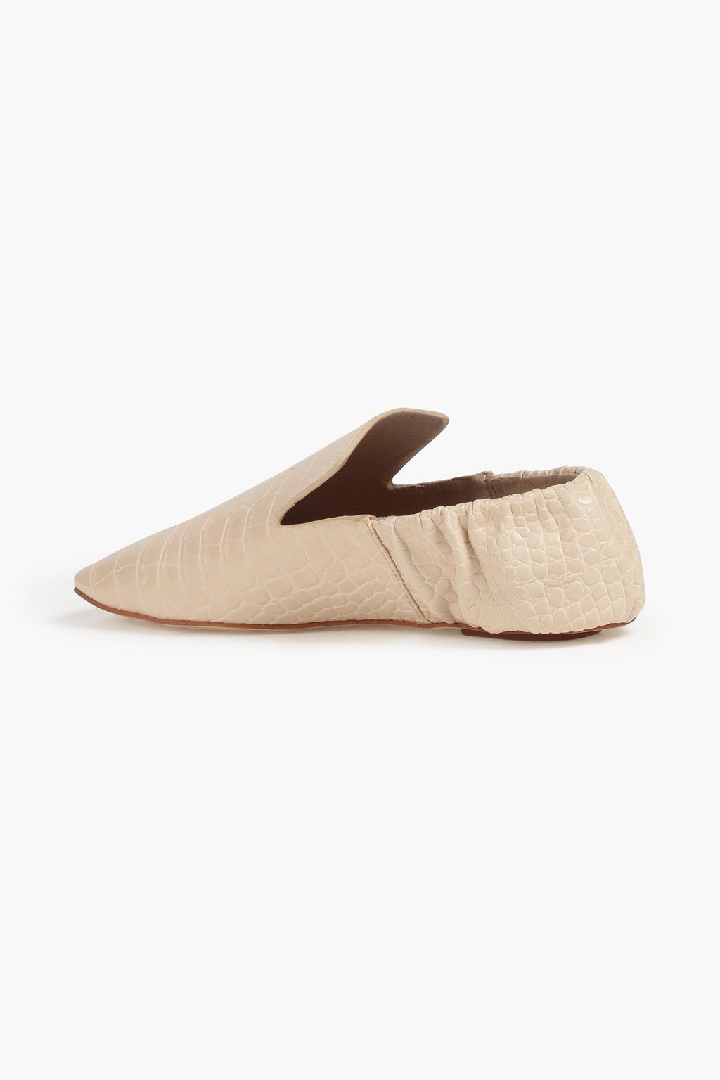NANUSHKA Vegan croc-effect leather loafers