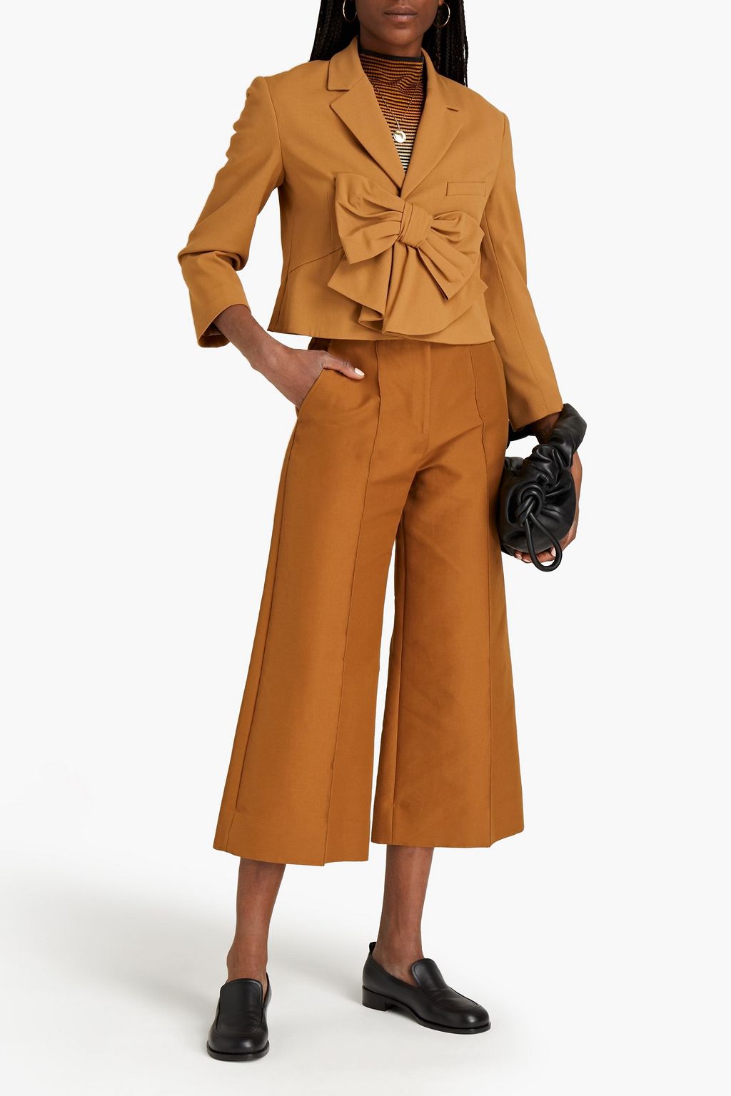 REDVALENTINO Bow-embellished twill blazer