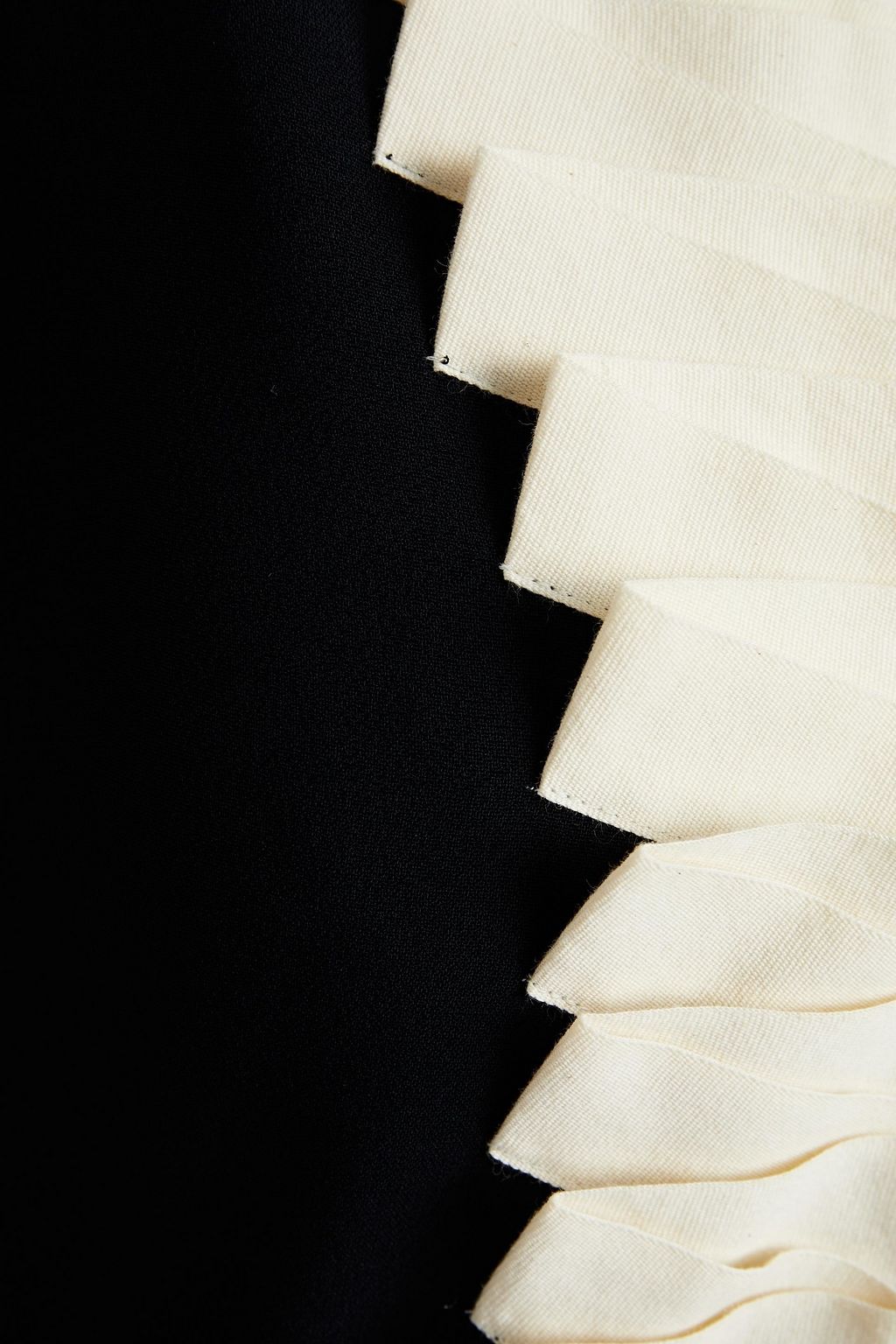 REDVALENTINO Bow-detailed pleated crepe mini dress