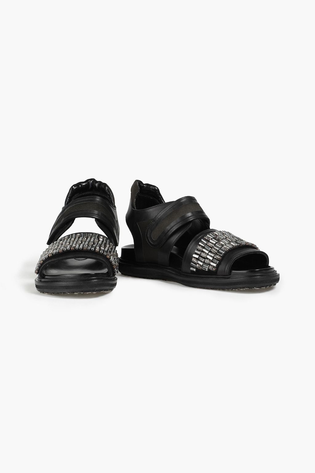 MARNI Embellished leather sandals