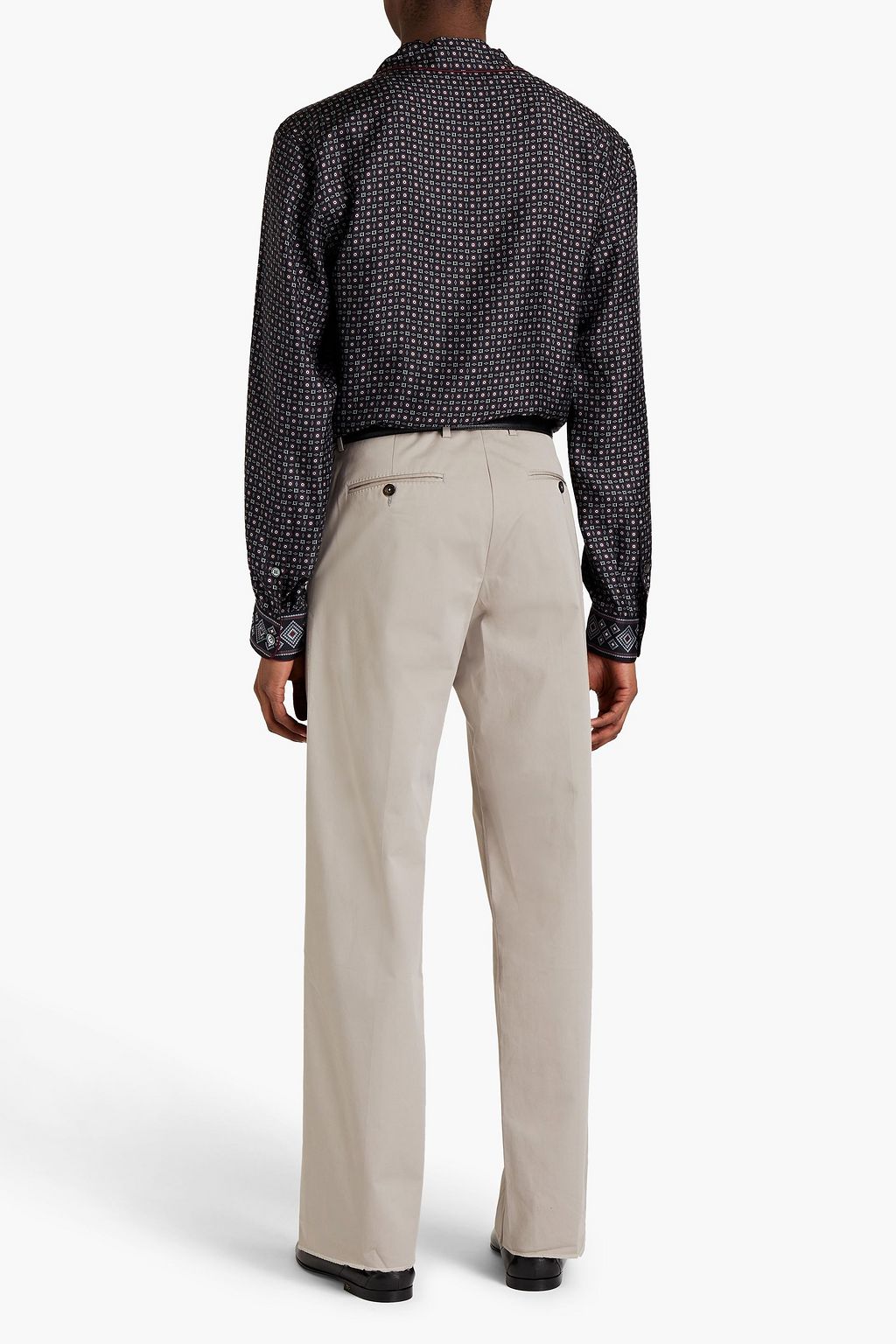 DOLCE&GABBANA Cotton-blend gabardine pants