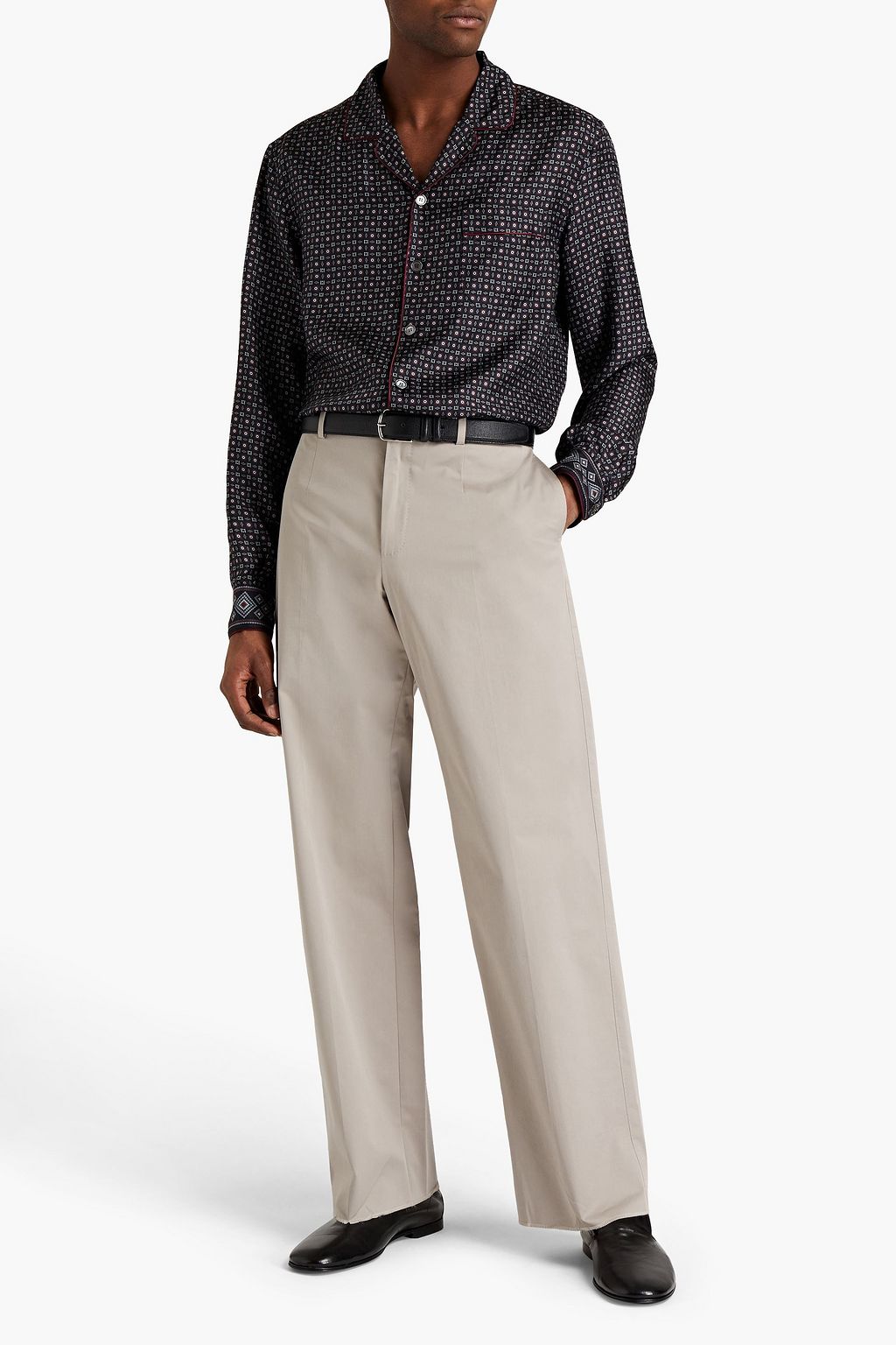 DOLCE&GABBANA Cotton-blend gabardine pants