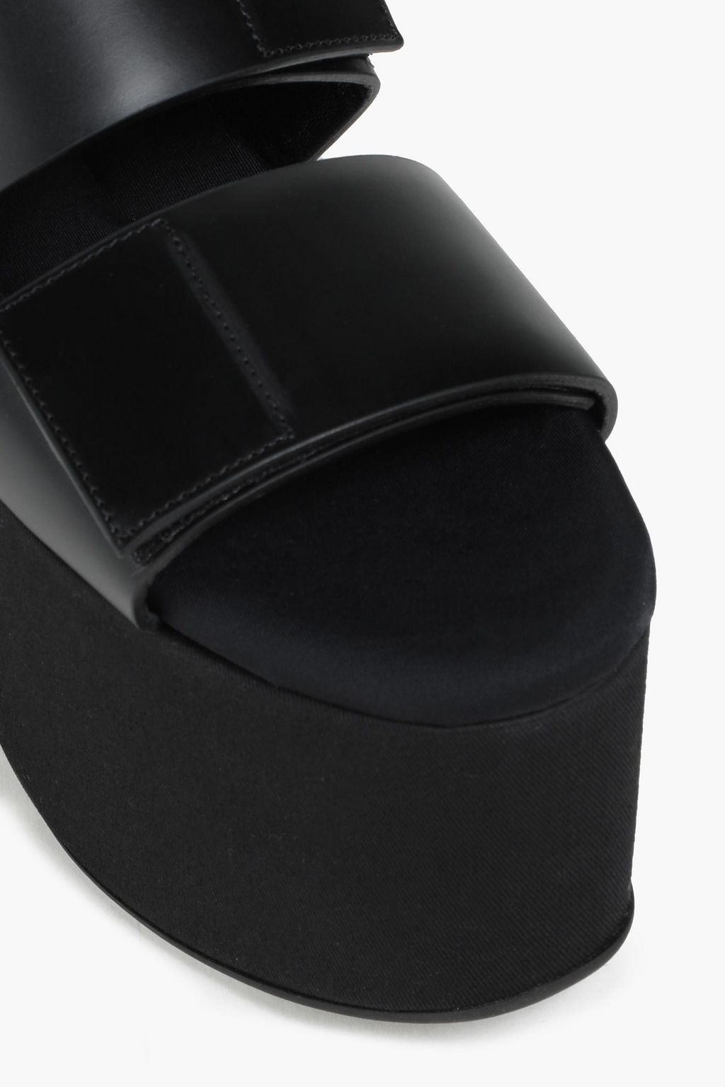 MARNI Leather platform slingback sandals
