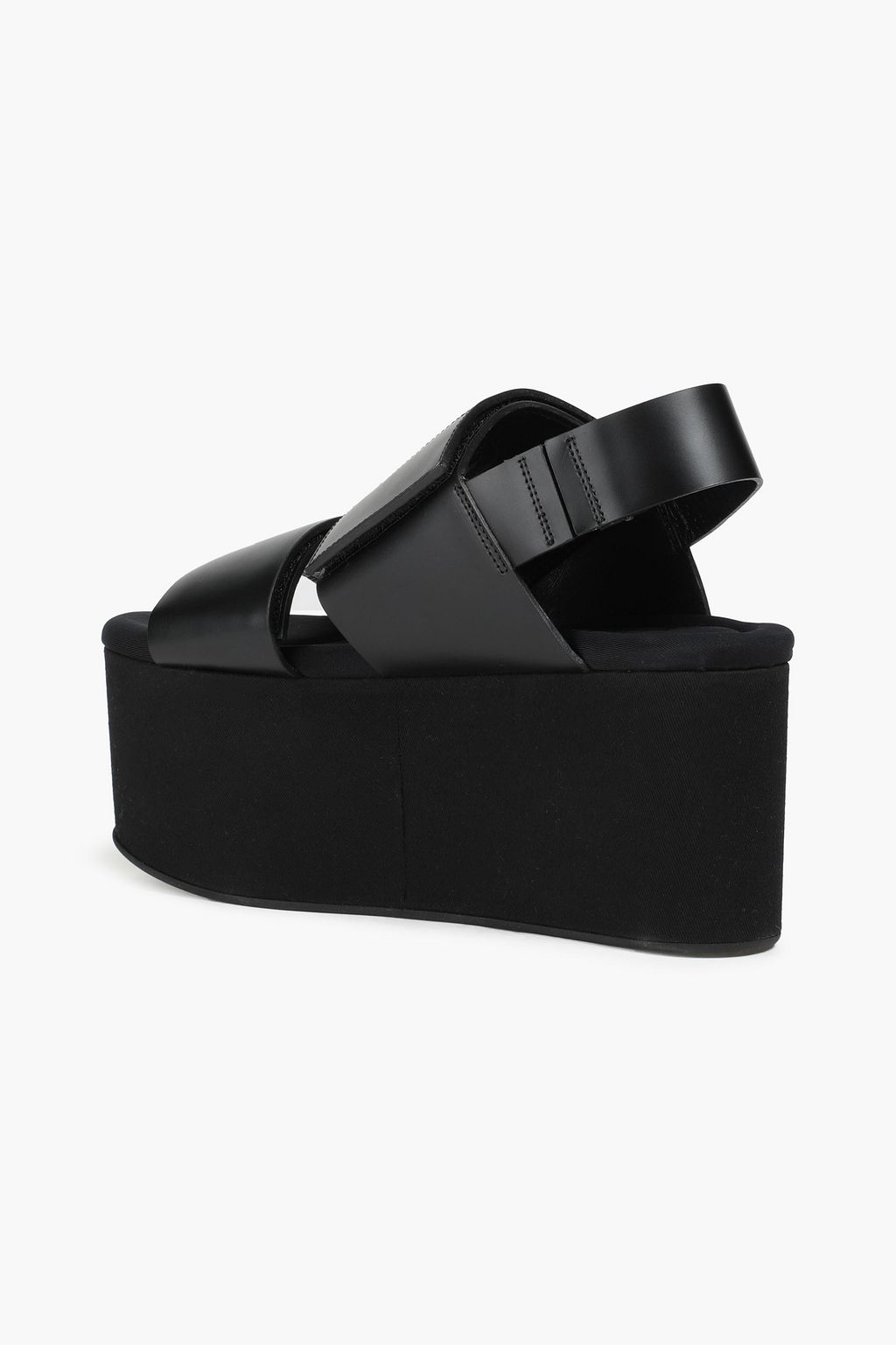MARNI Leather platform slingback sandals