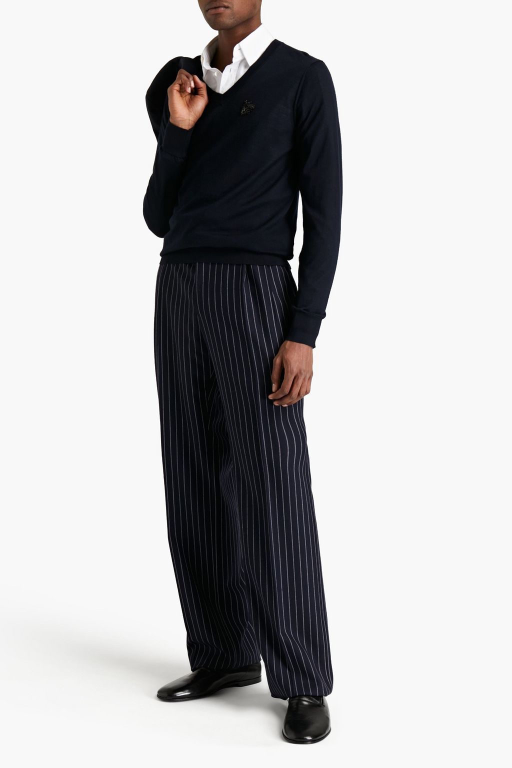 DOLCE & GABBANA Embellished cashmere sweater