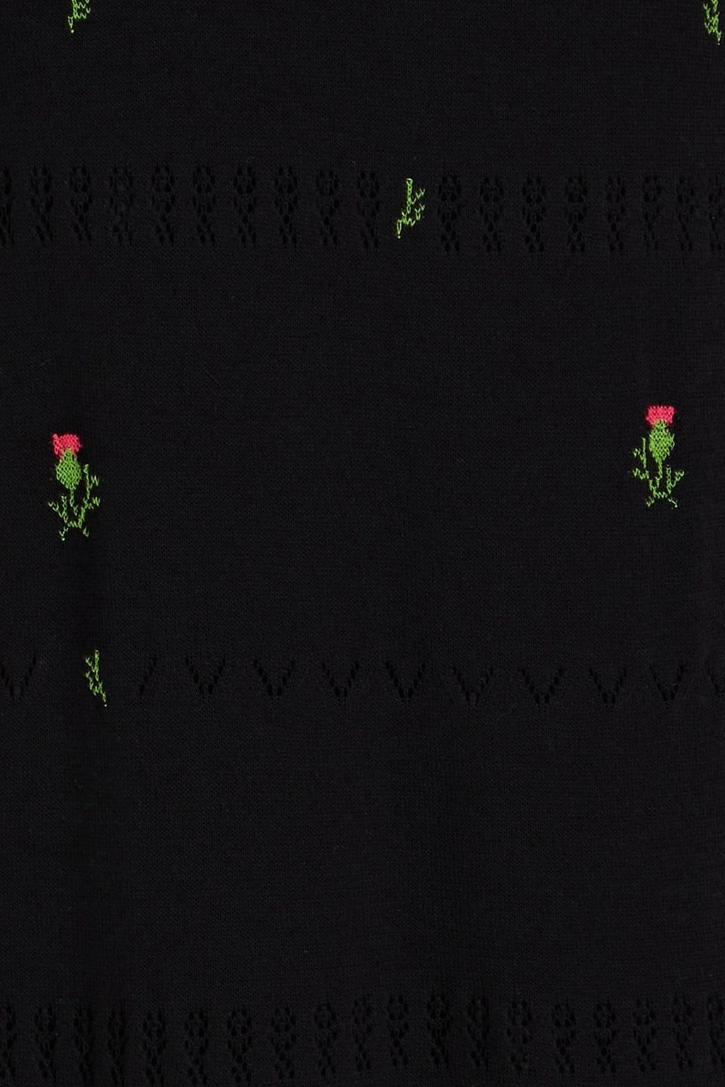 REDVALENTINO Embroidered cotton mini dress