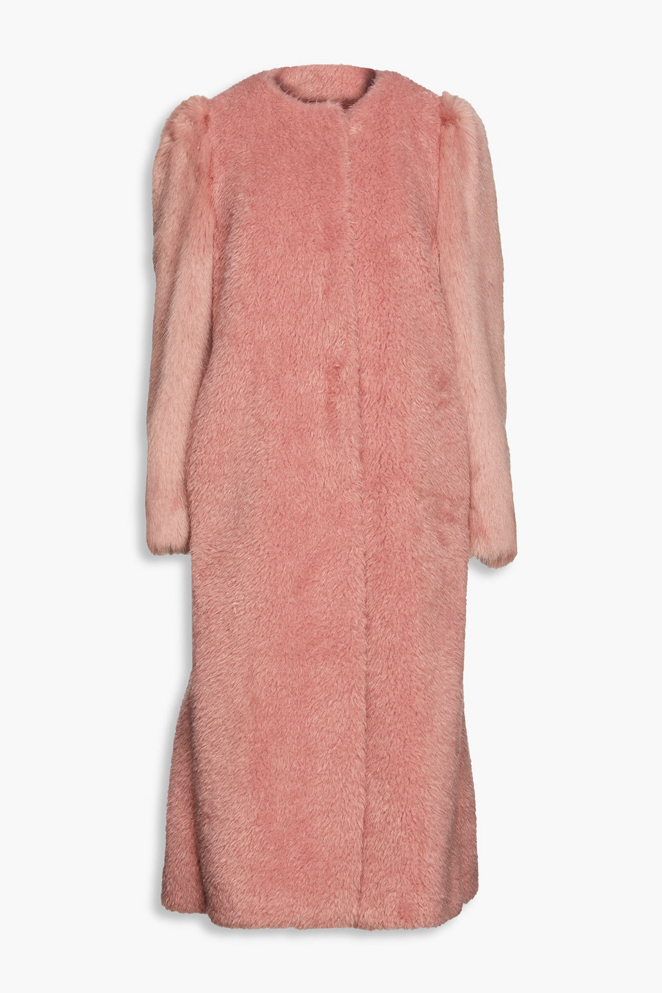 Redvalentino Woman Faux Fur Coat Antique Rose Size 44