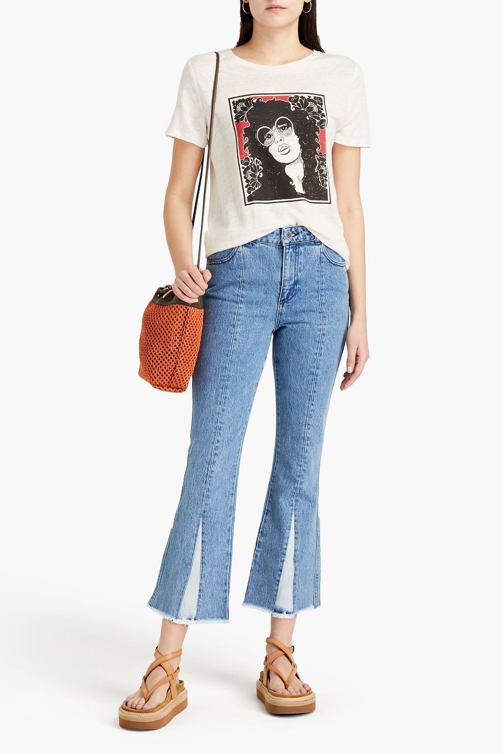 CLAUDIE PIERLOT High-rise bootcut jeans