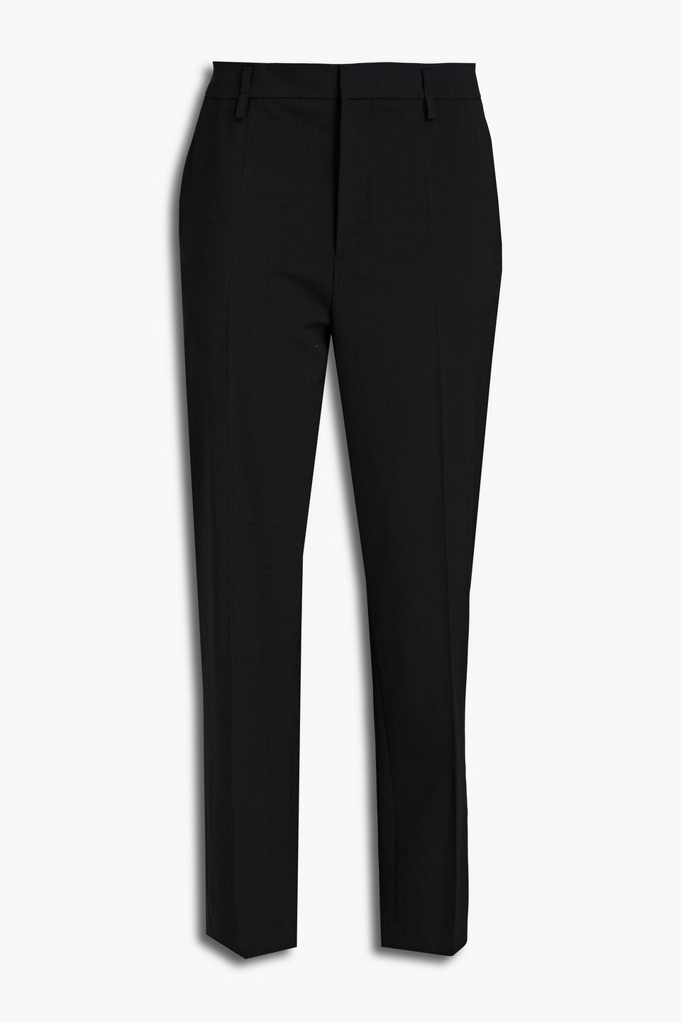 Redvalentino Woman Canvas Tapered Pants Black Size 46