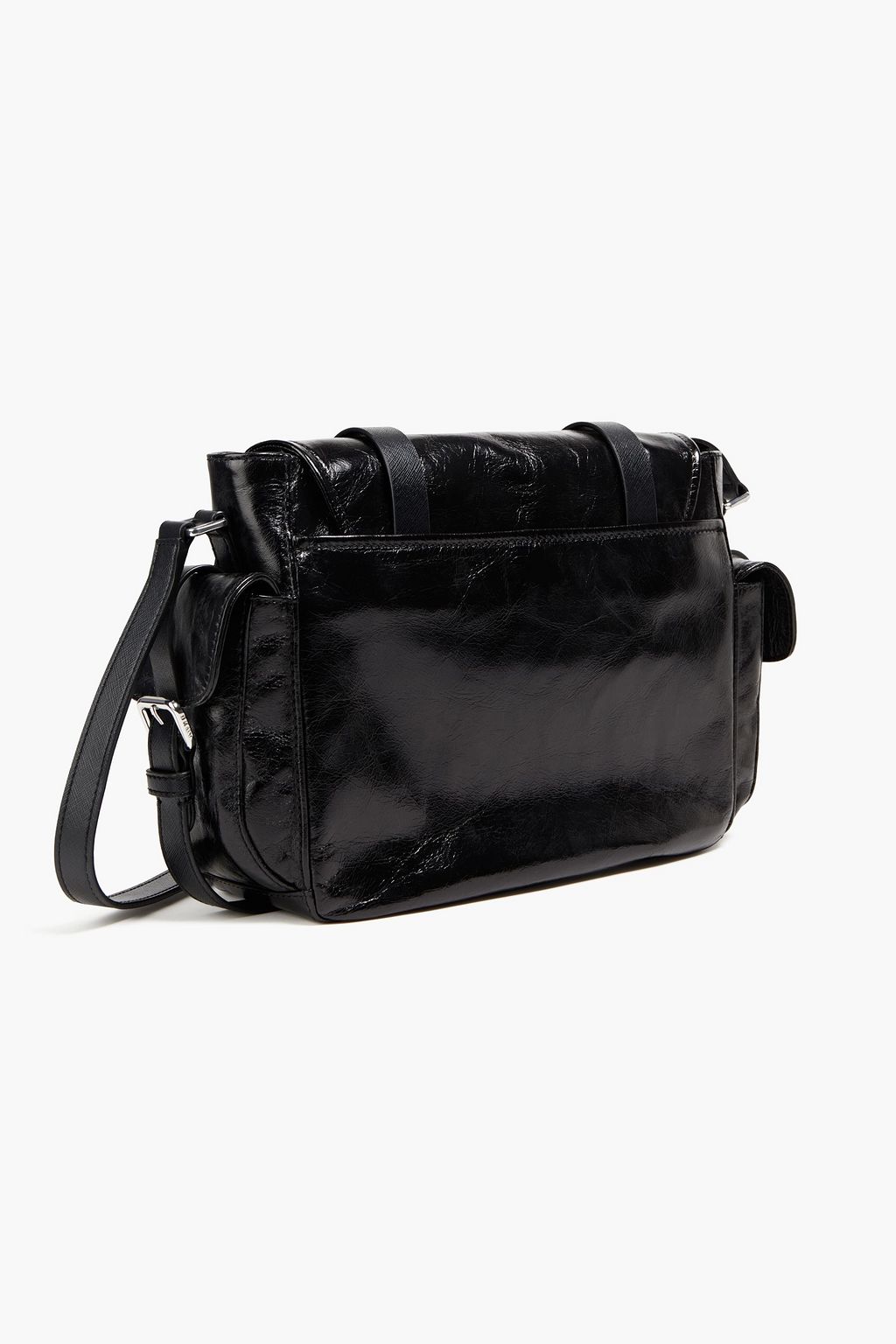 DKNY Naomi Schultertasche aus Craquelé-Glanzleder
