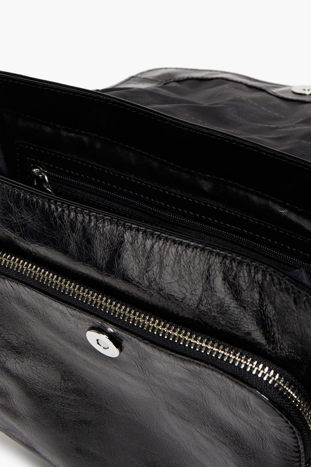 DKNY Naomi Schultertasche aus Craquelé-Glanzleder