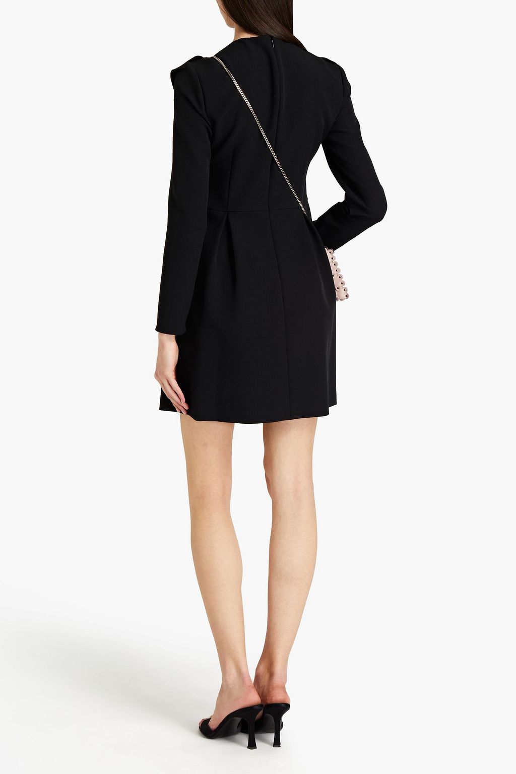REDVALENTINO Ruffled crepe mini dress