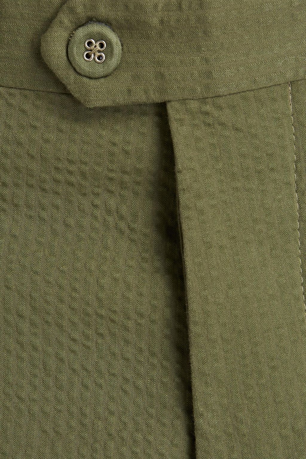OFFICINE GÉNÉRALE Paul cotton-seersucker pants