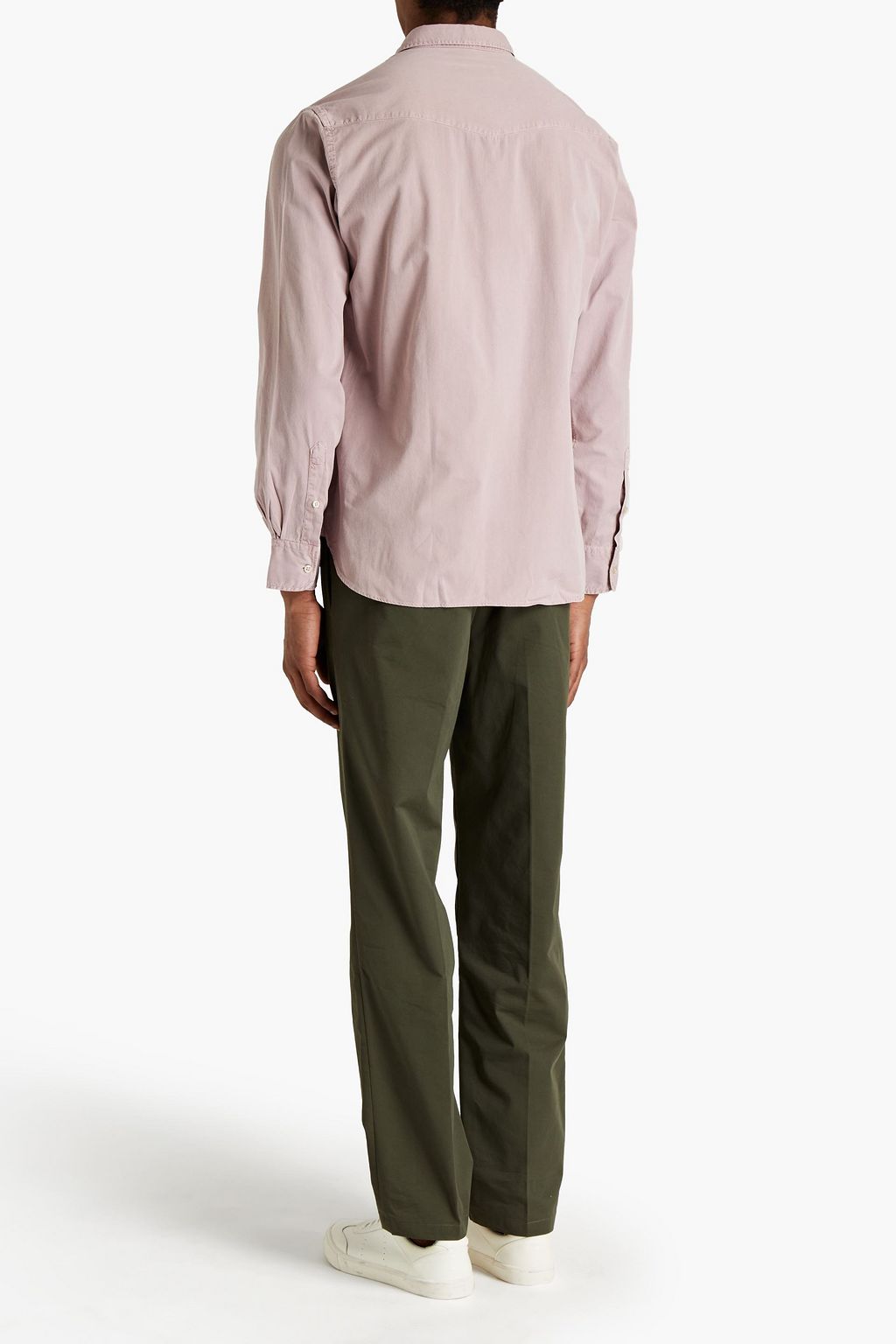 OFFICINE GÉNÉRALE Lipp faded cotton-twill shirt