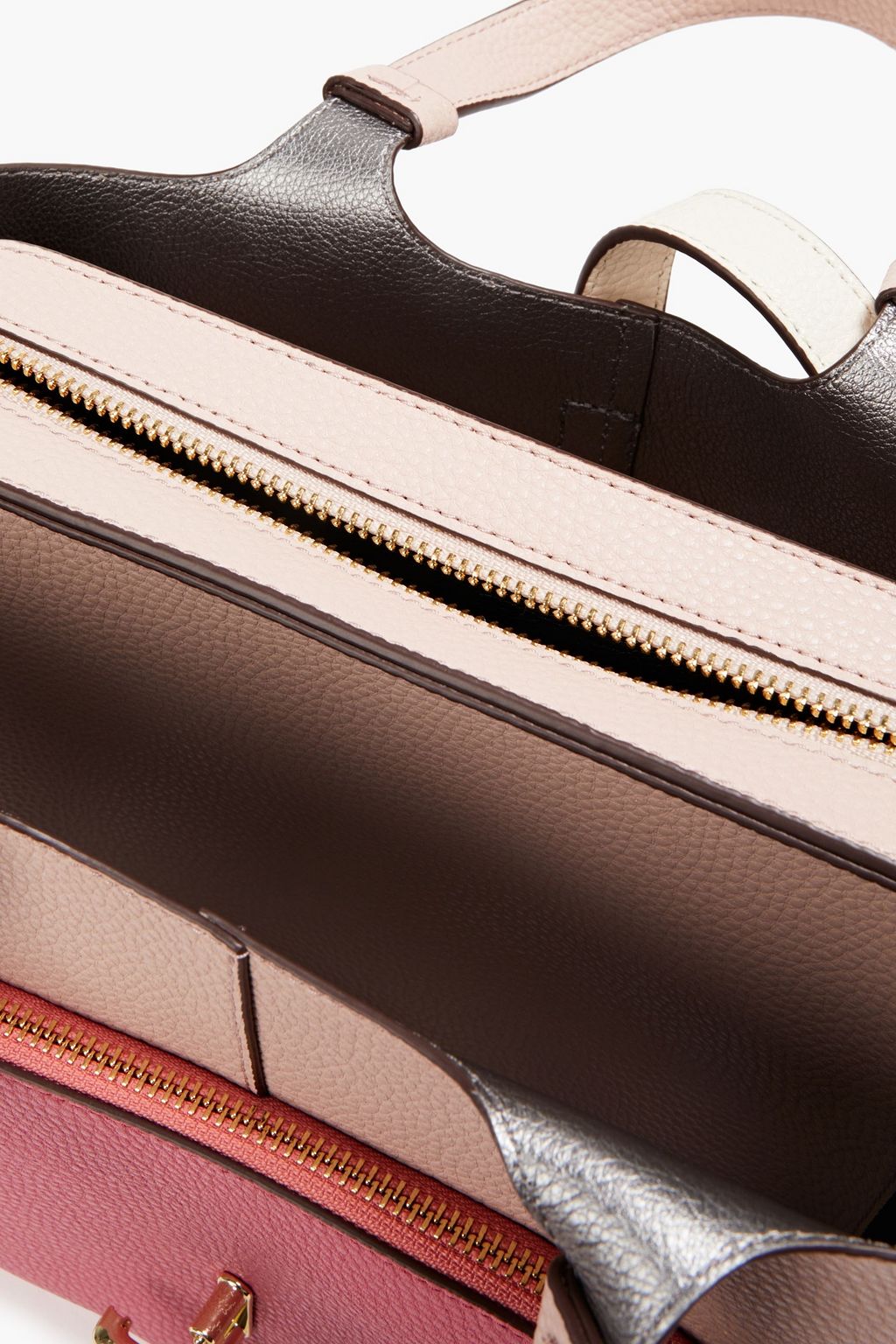 DKNY Perri pebbled-leather tote
