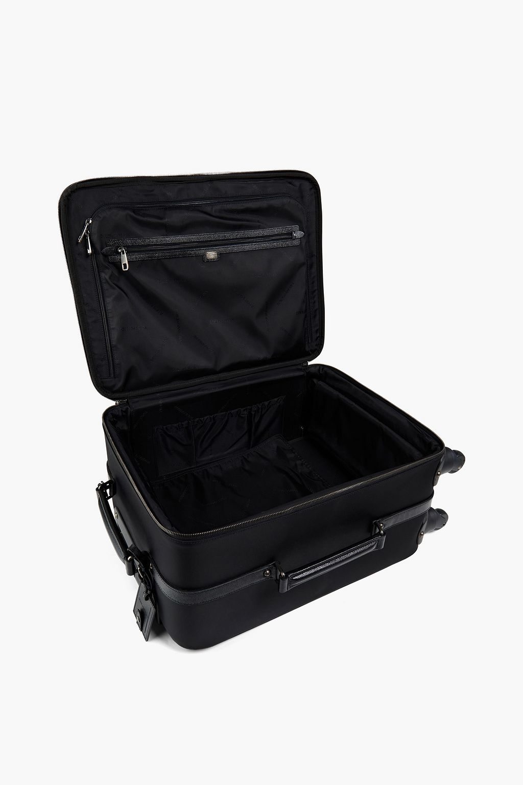 DOLCE&GABBANA Leather-trimmed twill suitcase