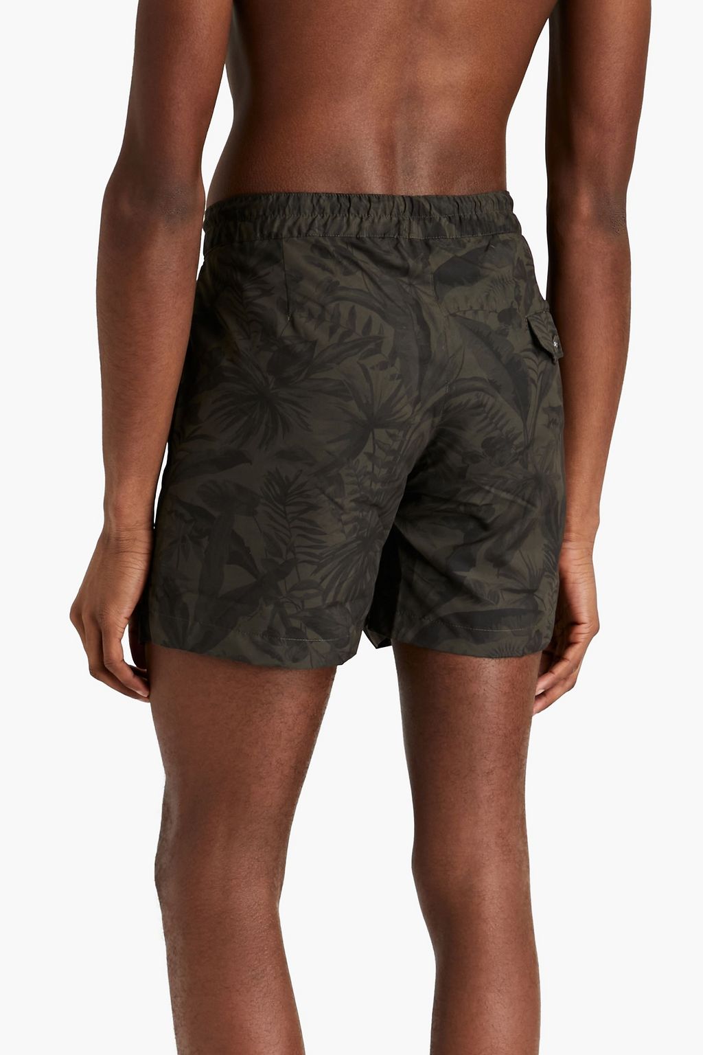 OFFICINE GÉNÉRALE Short-length printed swim shorts