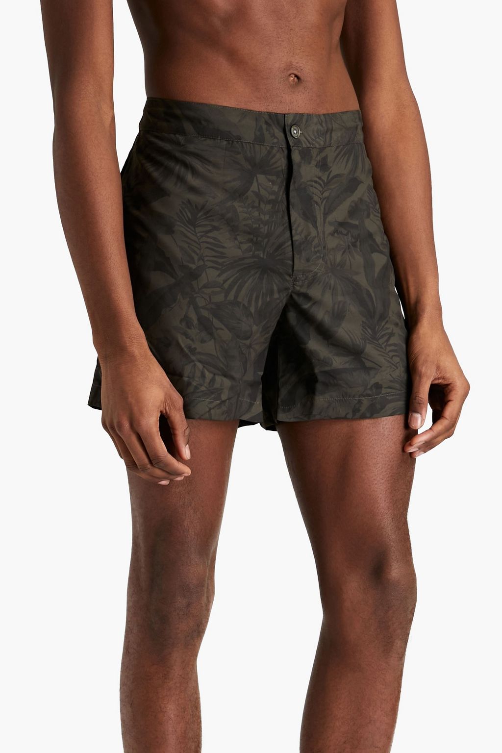 OFFICINE GÉNÉRALE Short-length printed swim shorts