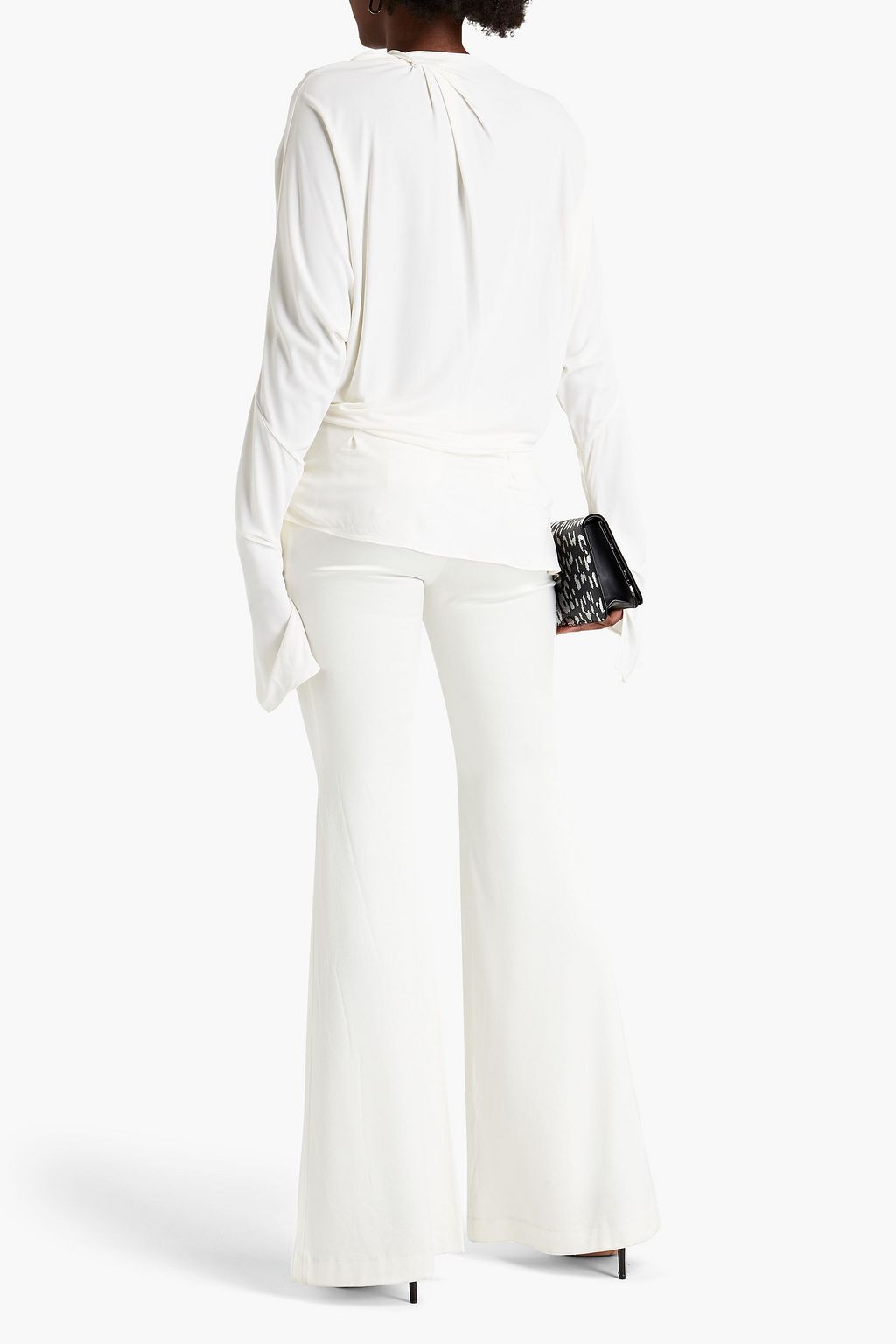 TOM FORD Draped crepe de chine blouse