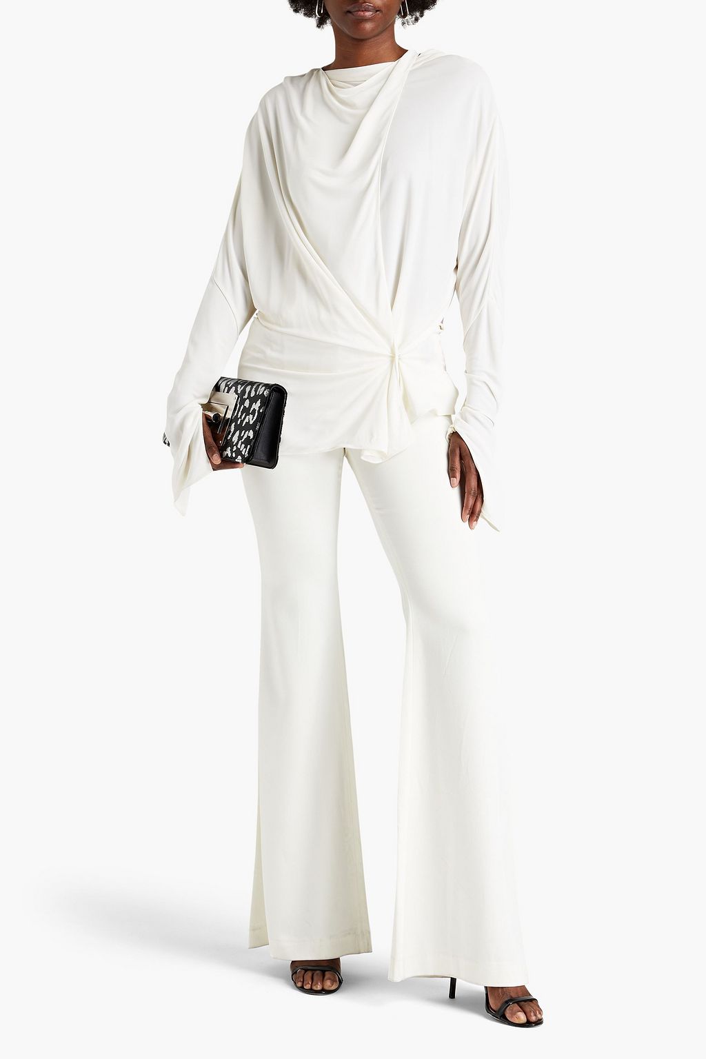 TOM FORD Draped crepe de chine blouse