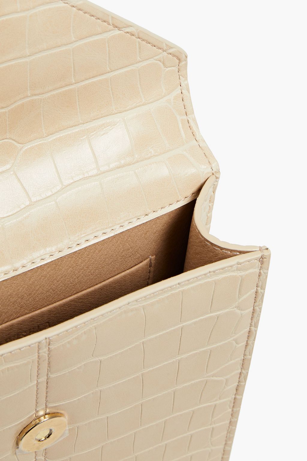 NANUSHKA Vegan croc-effect leather shoulder bag